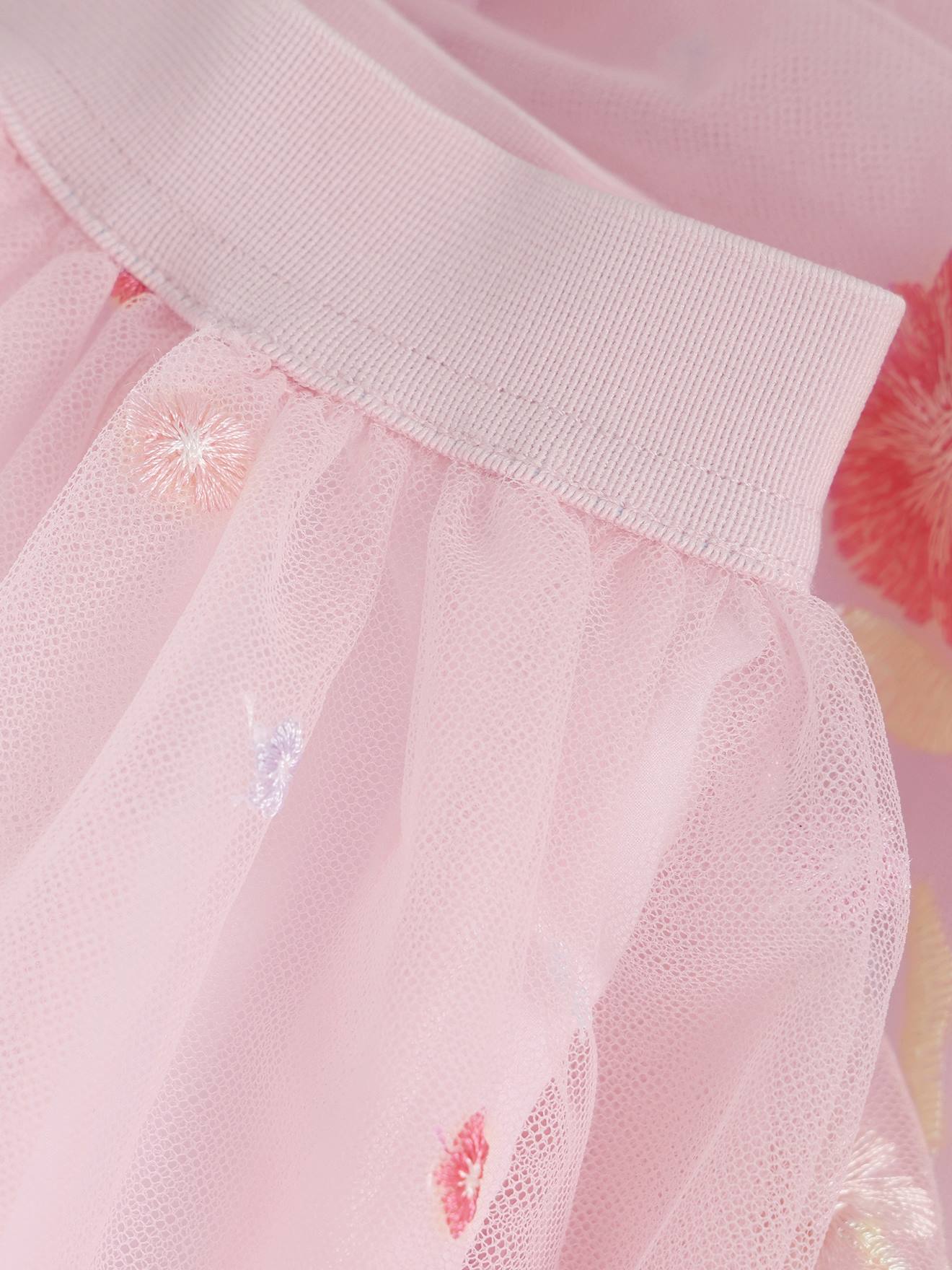 Thumbnail - Meshrock mit Stickerei und Dehnbund Mädchen MINYMO quarz