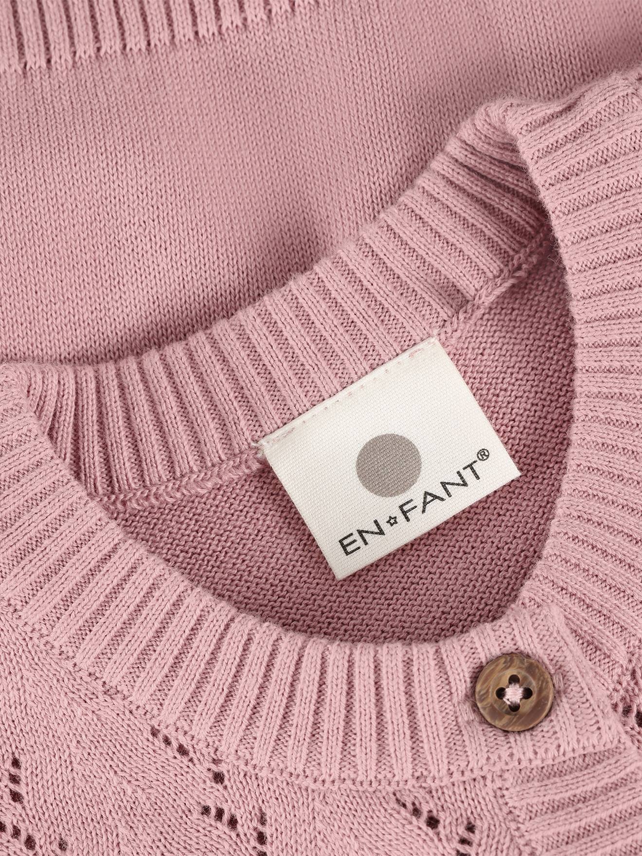 Thumbnail - Strickjacke Pointelle-Muster Mädchen En Fant