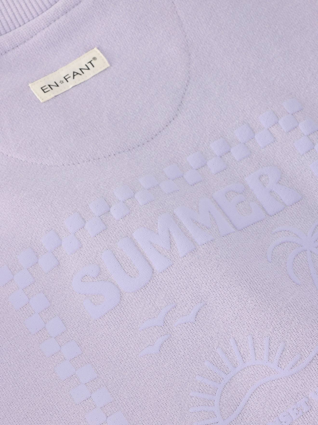 Thumbnail - Sweatshirt mit Oversize-Effekt Mädchen En Fant lavandel