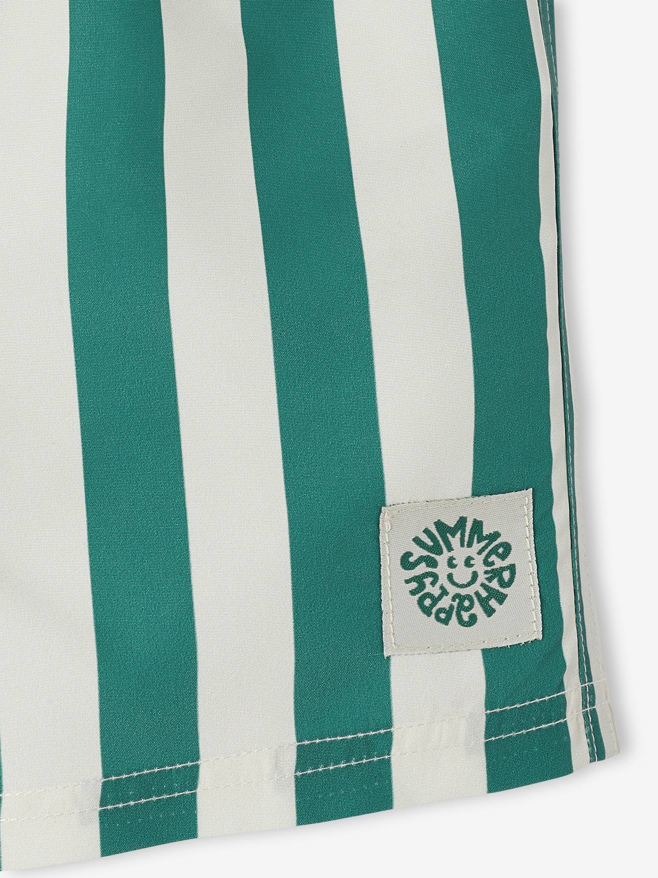 Thumbnail - Gestreifte Jungen Badeshorts