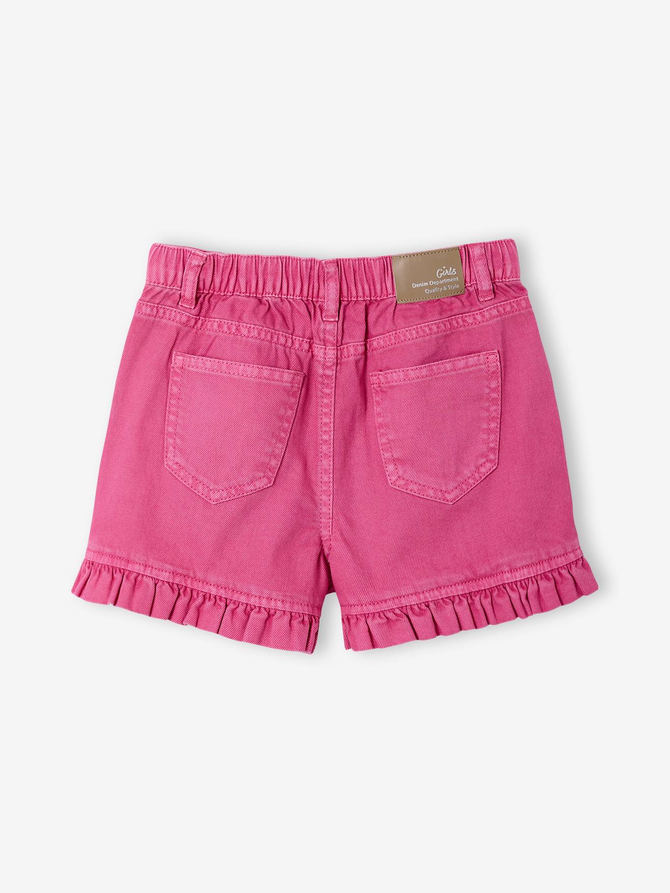 Thumbnail - Short aus Twill mit Rüschensaum Mädchen