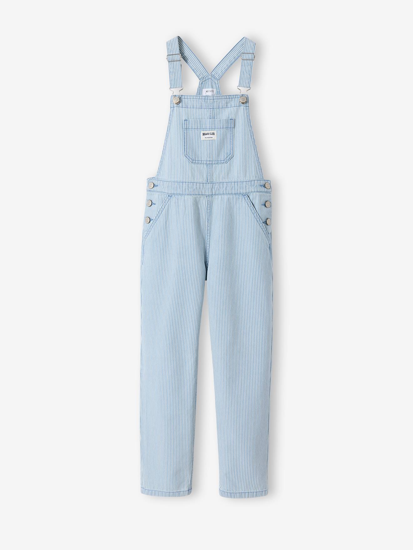Mädchen Latzhose mit feinen Streifen JONEN