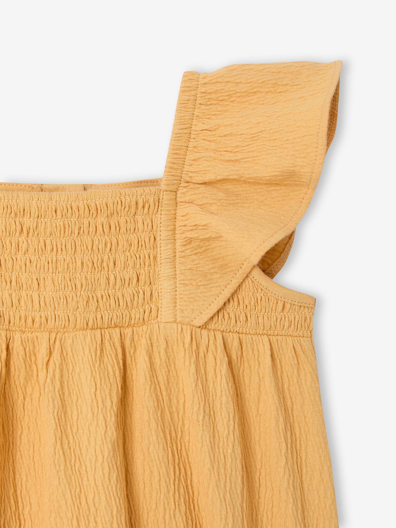 Thumbnail - Baby Kurzoverall mit gesmockten Ausschnitt und Volantärmeln