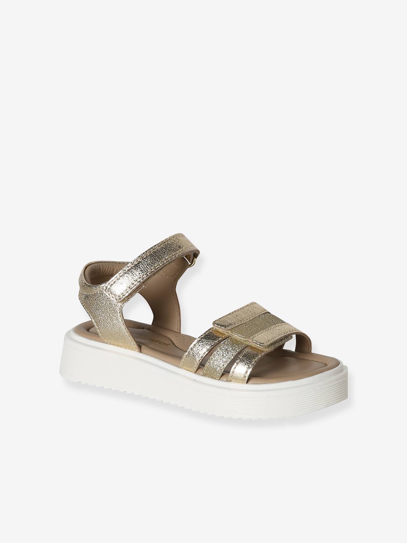 Mädchen Sandalen aus Leder mit Klettverschluss