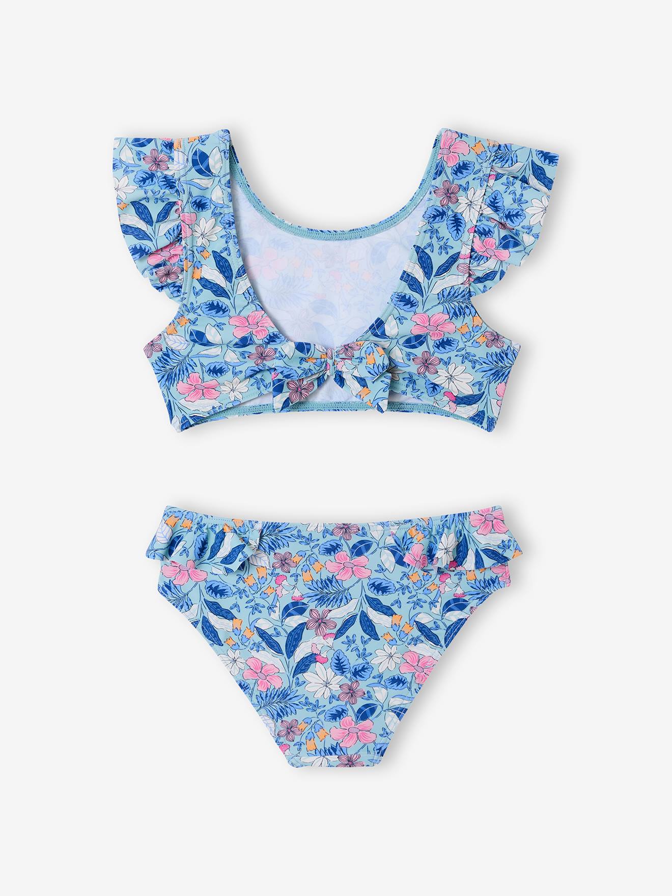 Thumbnail - Mädchen Bikini mit Volants und Schleifen