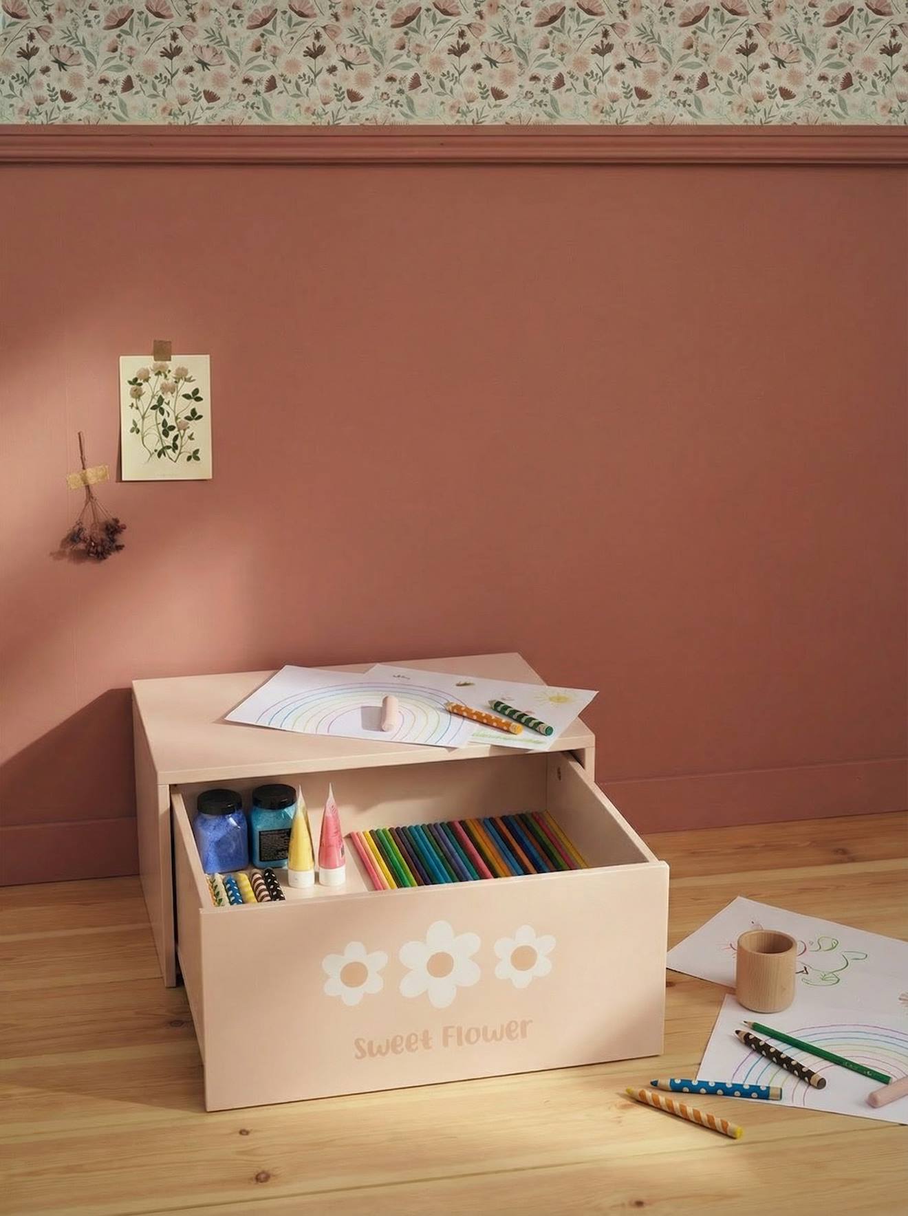 Kinder Activity-Tisch mit integriertem Stauraum