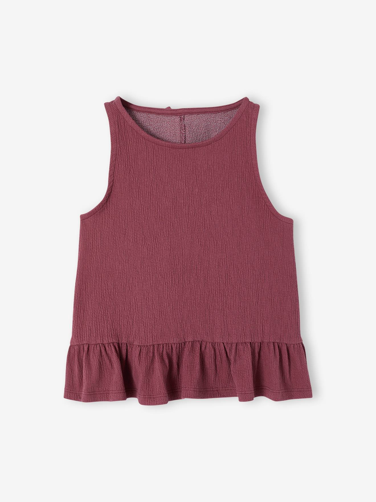 Vertbaudet Mädchen Top Mit Volants Terrakotta 146/152