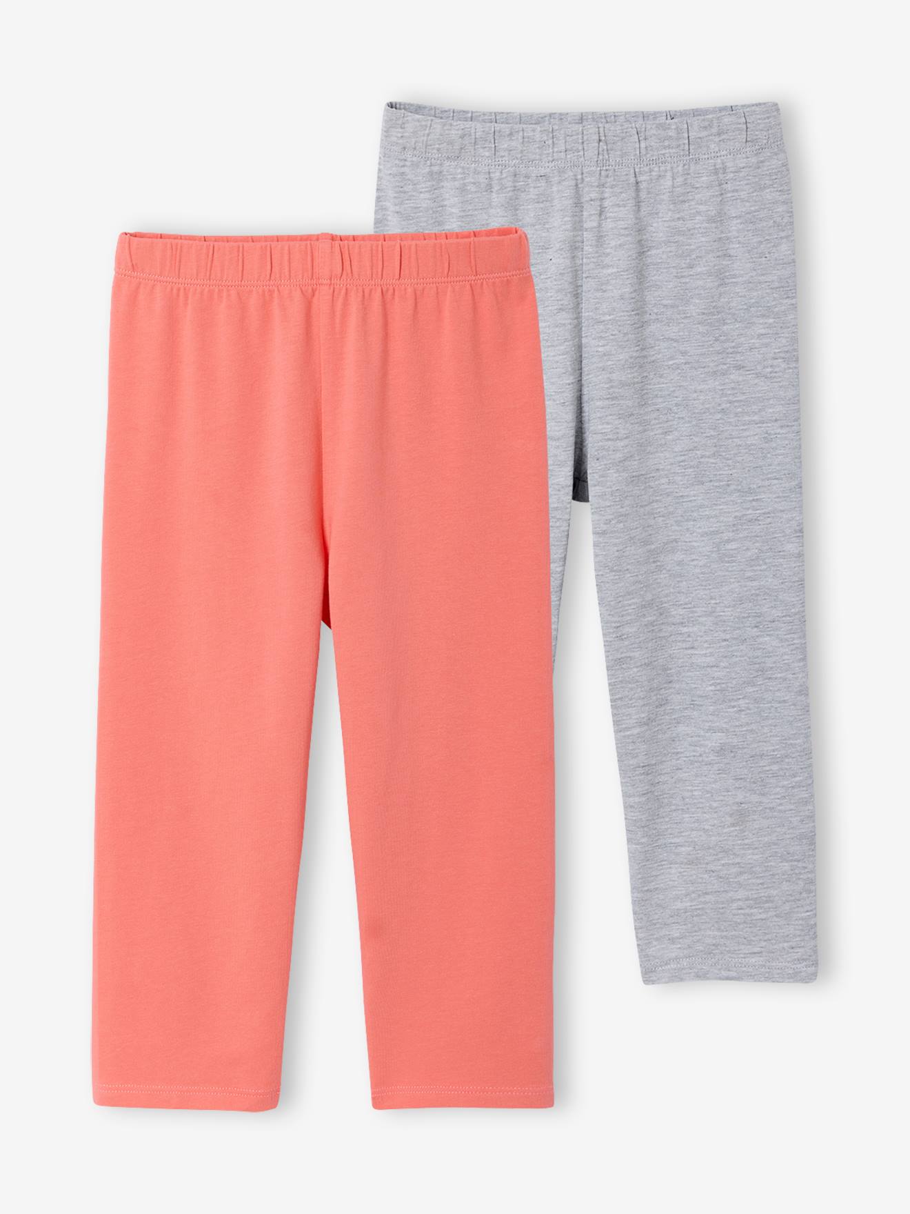 2er-Pack Mädchen 3/4-Leggings BASIC