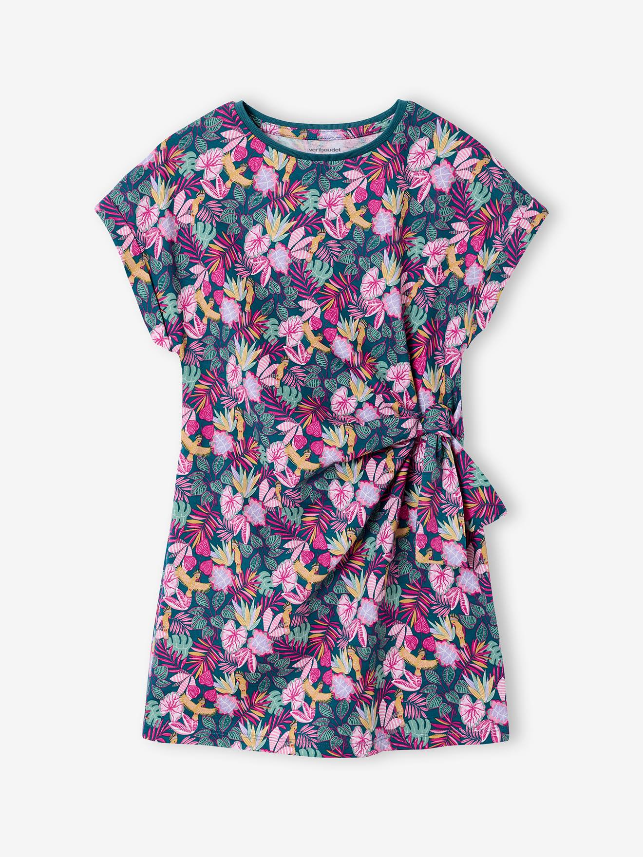 Jerseykleid Mädchen Dschungelprint