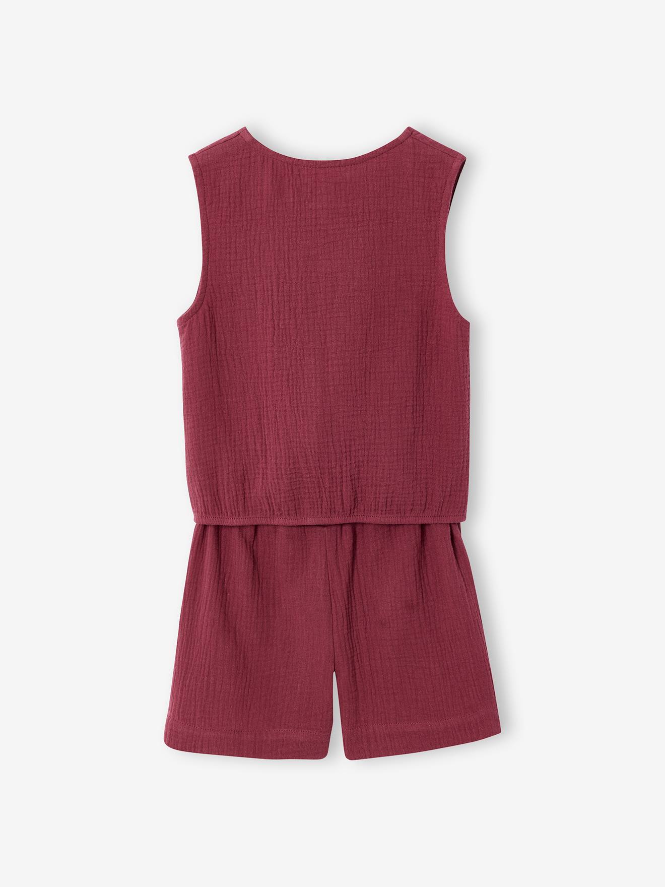 Thumbnail - Set aus Top zum Binden und Shorts für Mädchen