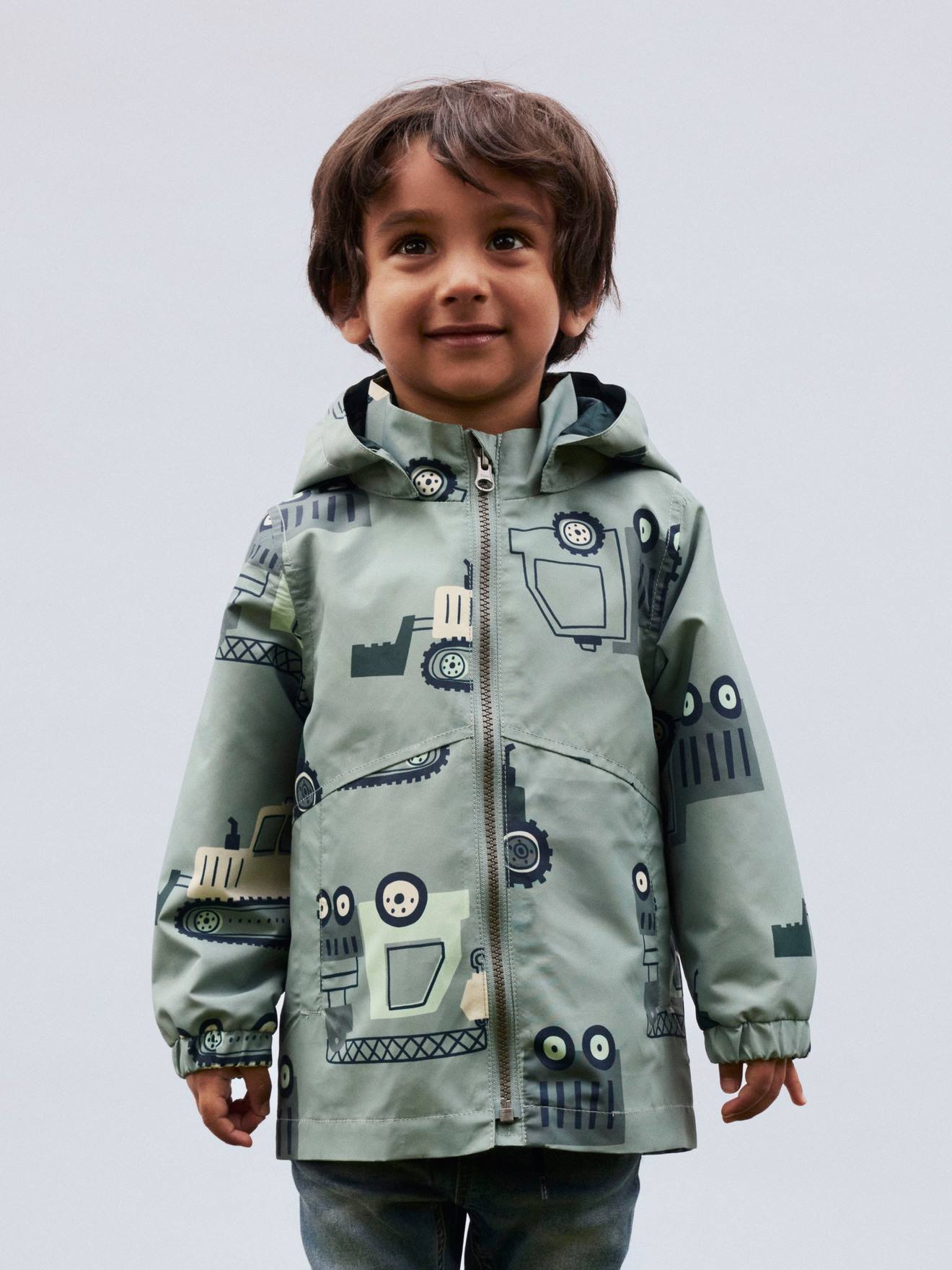 Thumbnail - Regenjacke mit Print Jungen NAME IT jade