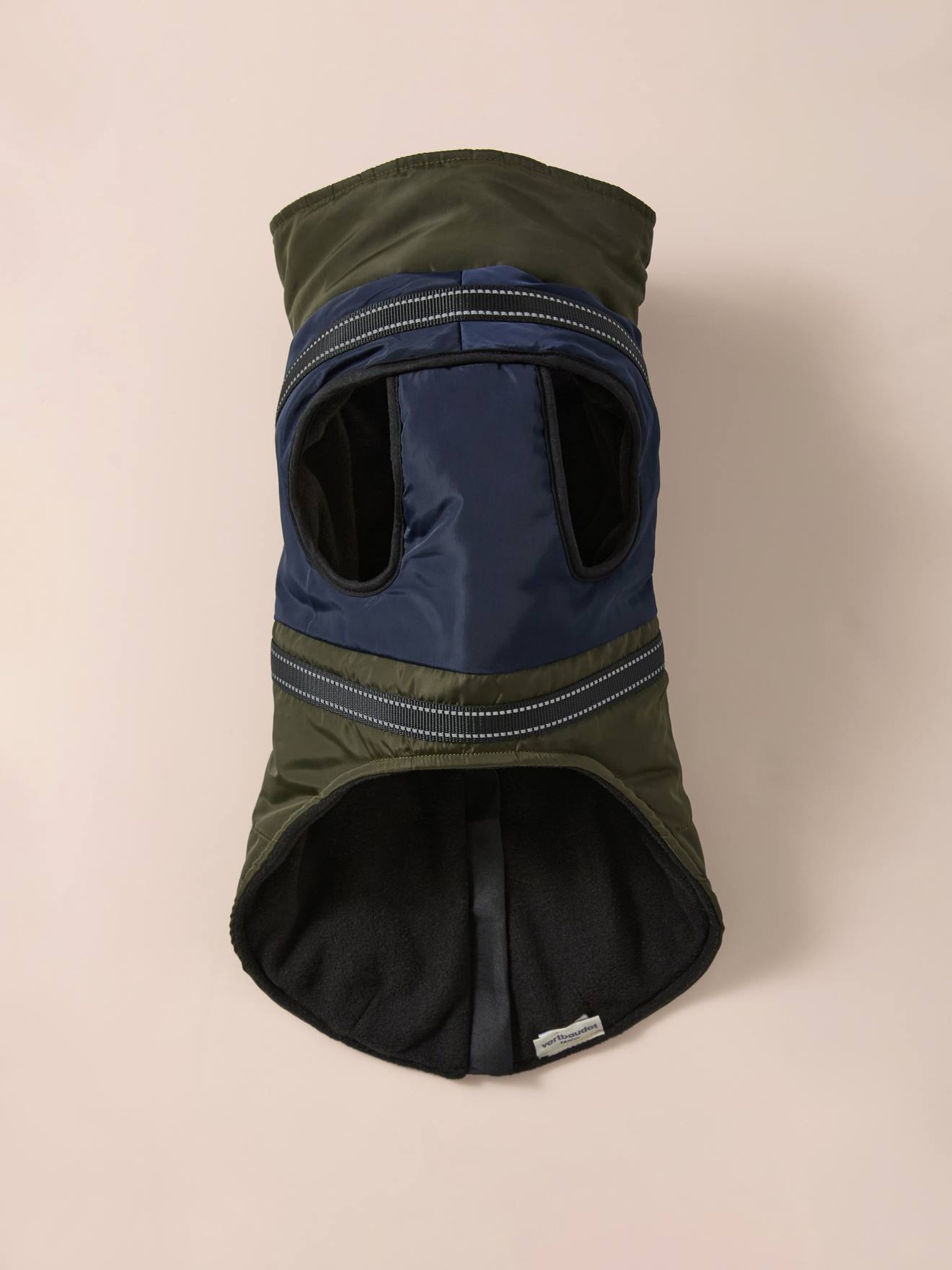 Thumbnail - Hunde Steppjacke mit Reißverschluss und integriertem Geschirr