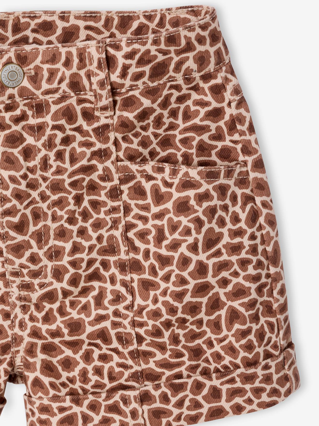 Thumbnail - Short aus Twill mit Giraffen-Muster allover Mädchen