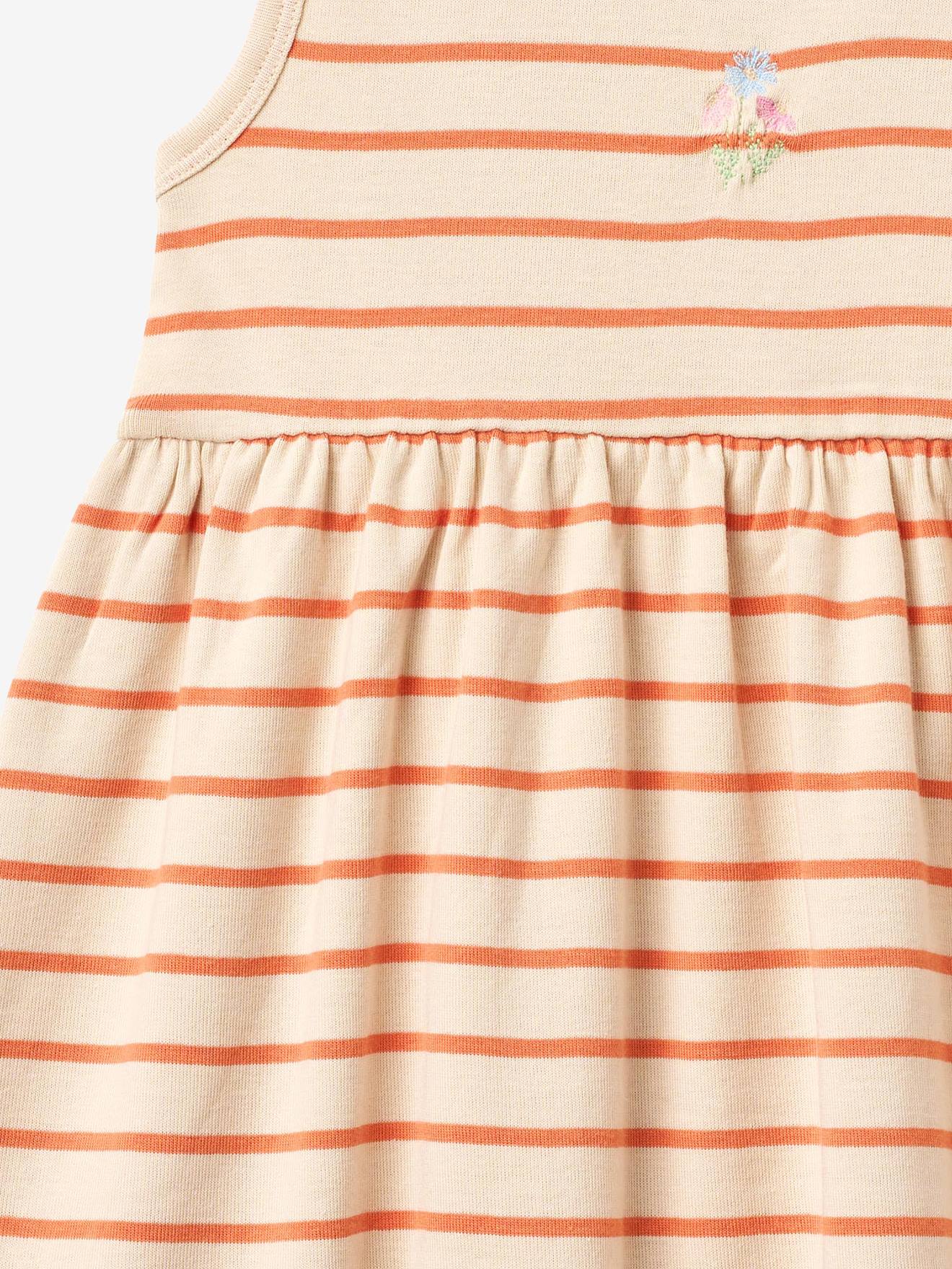 Thumbnail - Jerseykleid mit Rippenstruktur Mädchen Wheat