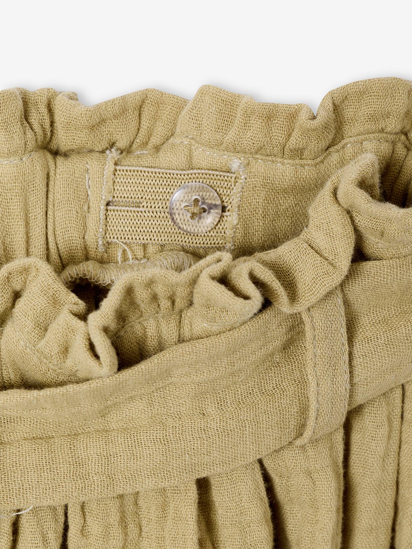 Thumbnail - Musselin-Midirock mit Paperbag-Dehnbund Mädchen