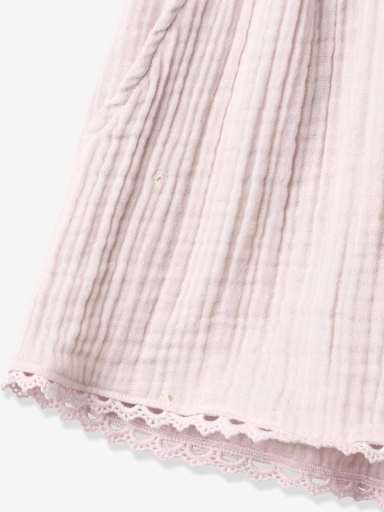 Thumbnail - Shorts aus Musselin mit Spitze Mädchen Wheat hell.