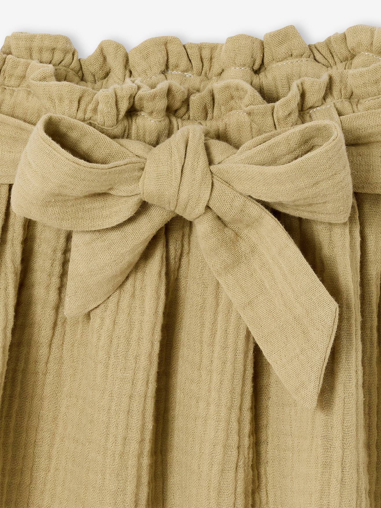 Thumbnail - Musselin-Midirock mit Paperbag-Dehnbund Mädchen