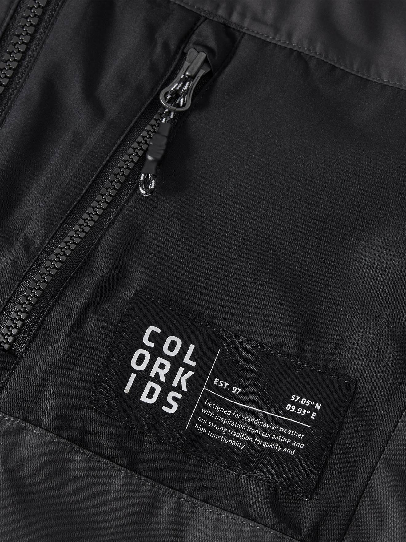 Thumbnail - Colorblock-Jacke mit Kapuze wasserabweisend Kinder COLOR KIDS