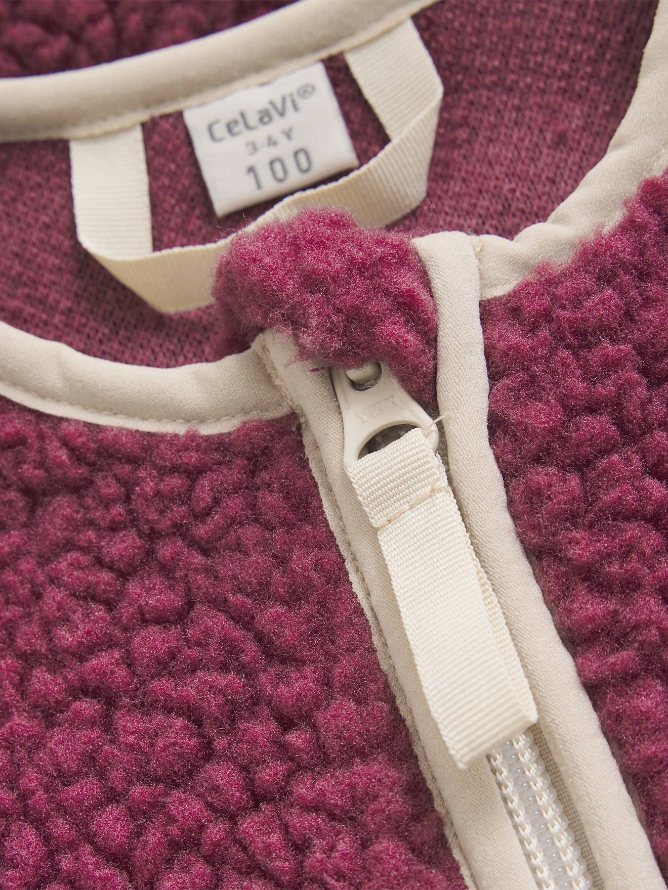 Thumbnail - Teddyfleece-Jacke mit Kapuze Mädchen CeLaVi