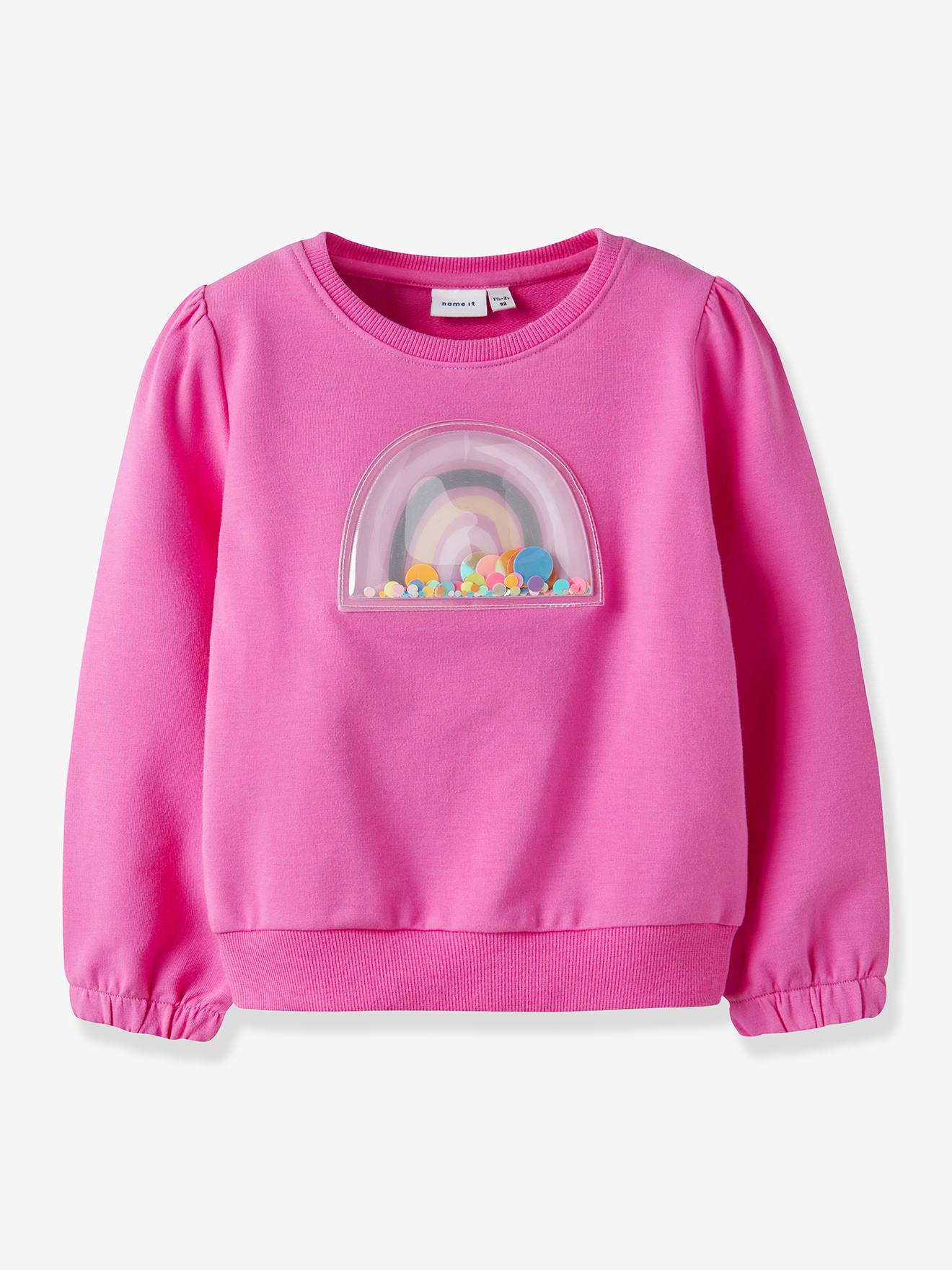 Sweatshirt mit Konfettitasche Mädchen NAME IT rosa Gr. 98/104