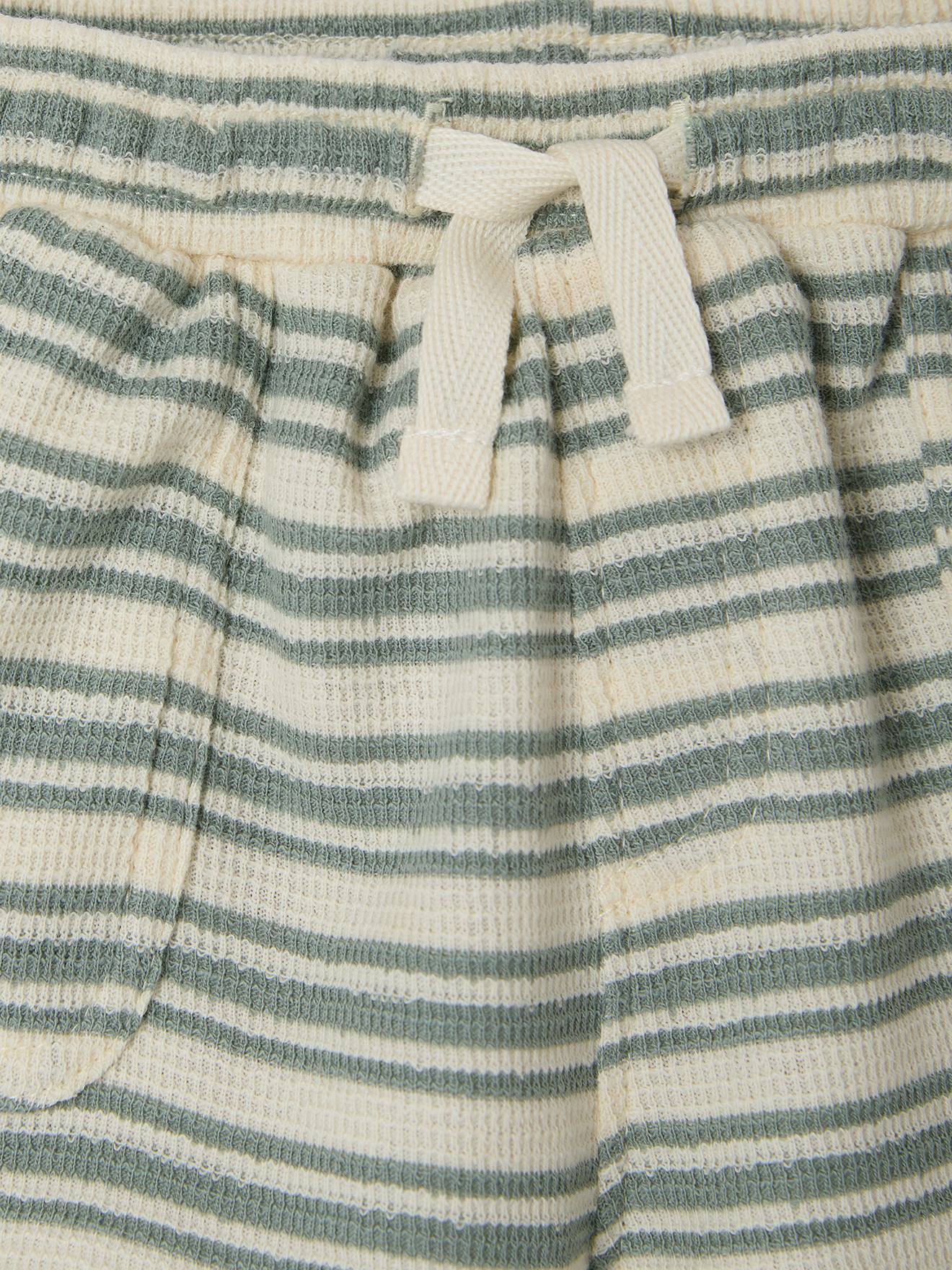 Thumbnail - Baby Shorts aus Waffelpikee mit Streifen
