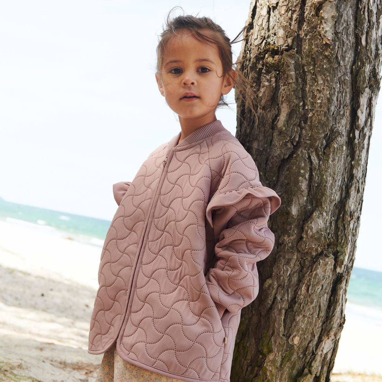 Thumbnail - Thermojacke mit Rüschen Mädchen Wheat