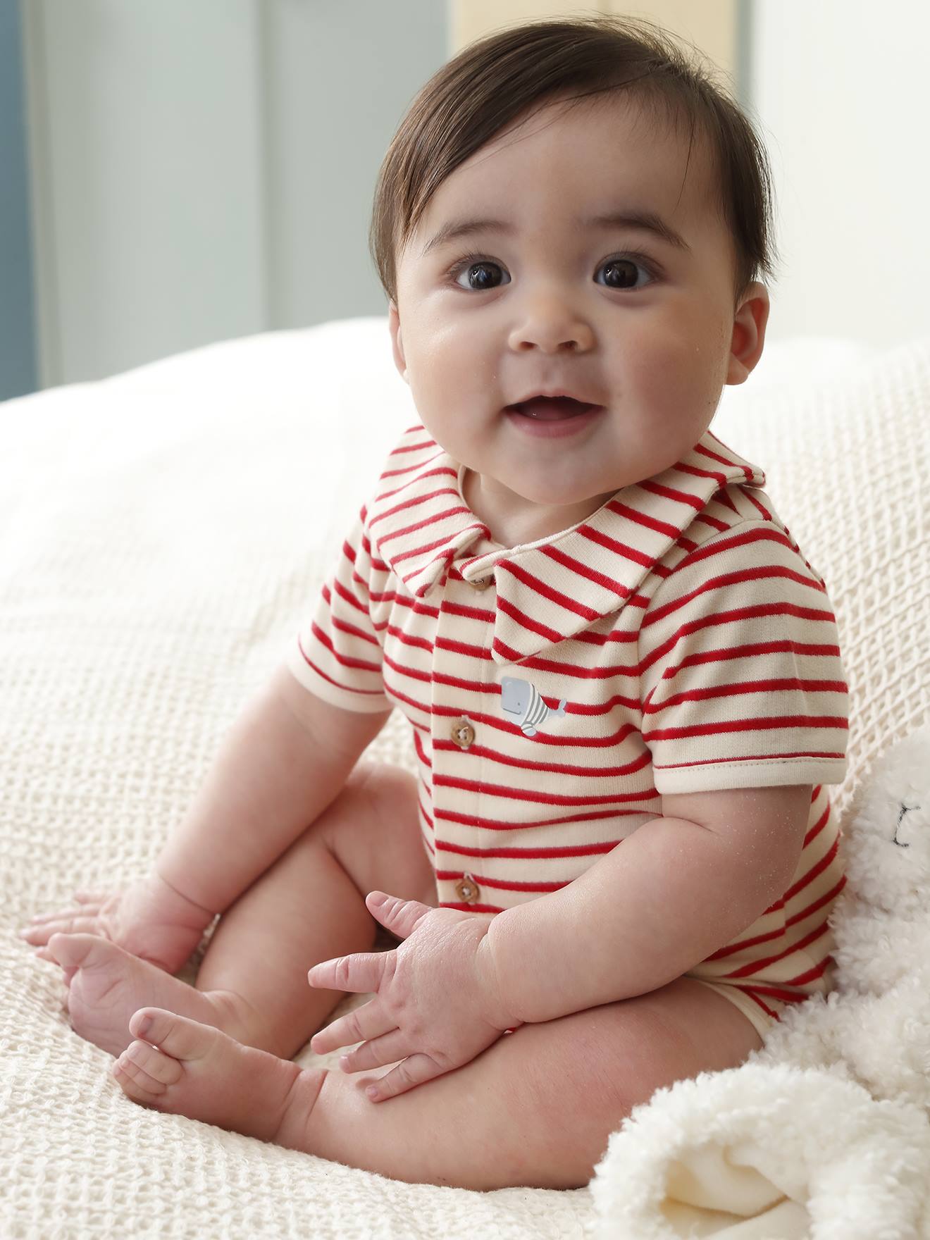 Gestreifter Baby Overall