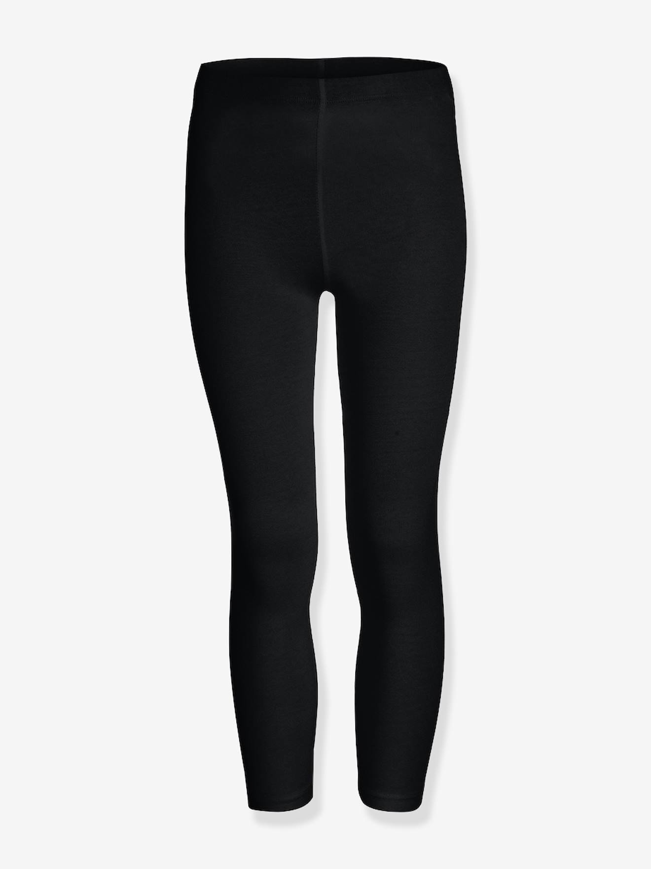 Einfarbige Mädchen Leggings Happy Girls schwarz Gr. 92/98