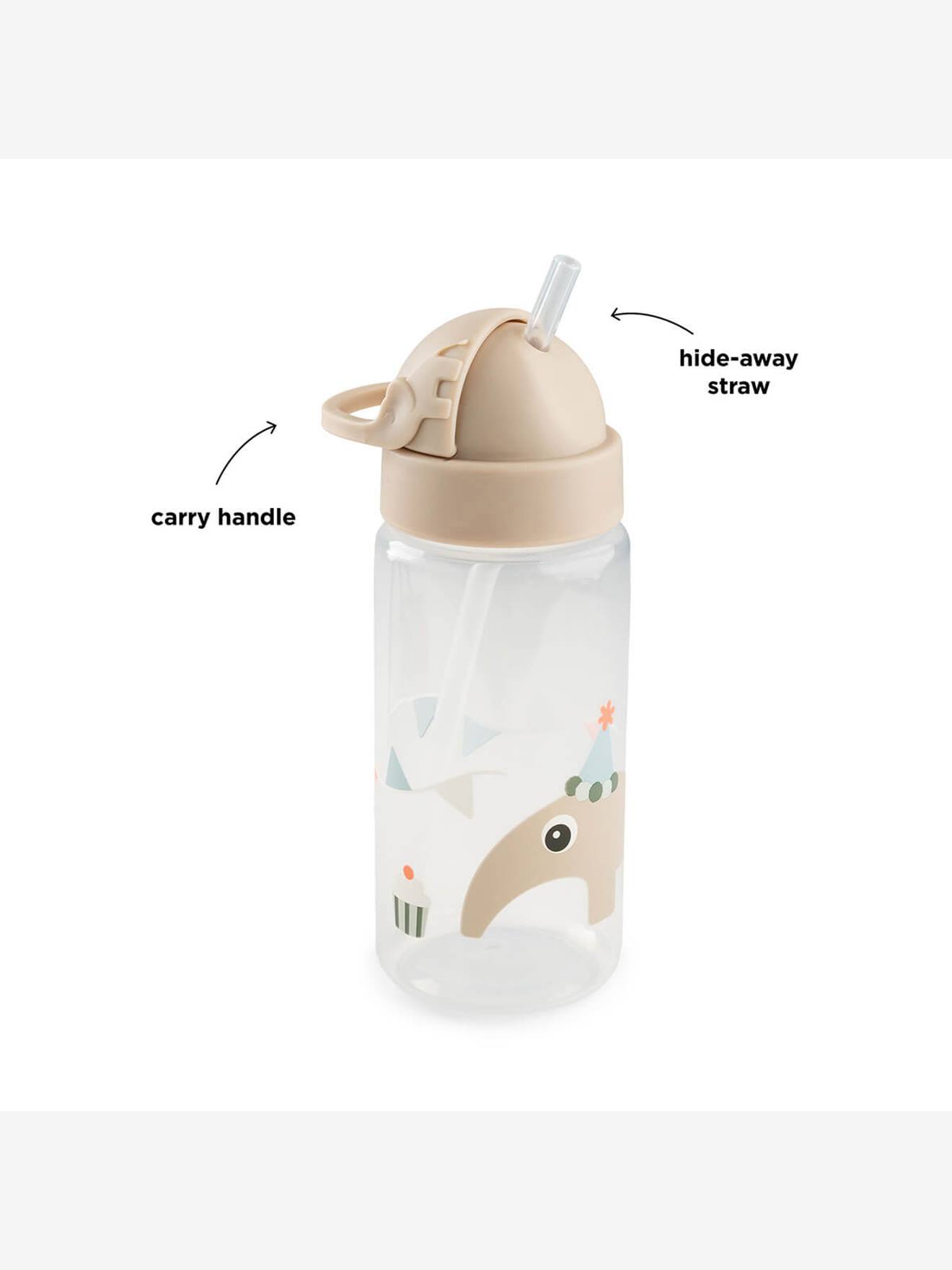 Thumbnail - Trinkflasche DONE BY DEER mit Trinkhalm