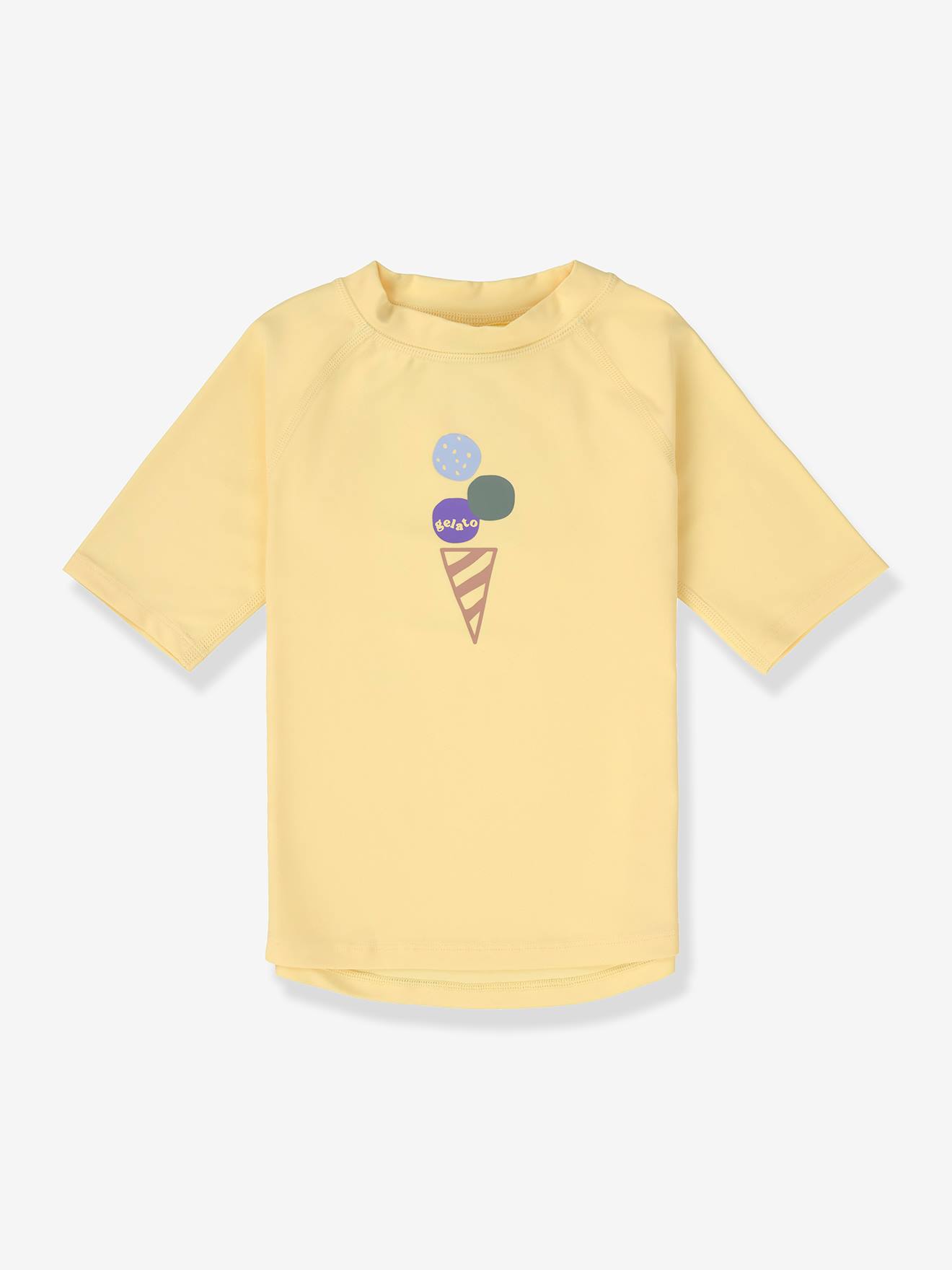 UV-Badeshirt EIS, kurze Ärmel Kinder LÄSSIG gelb Gr. 80/86