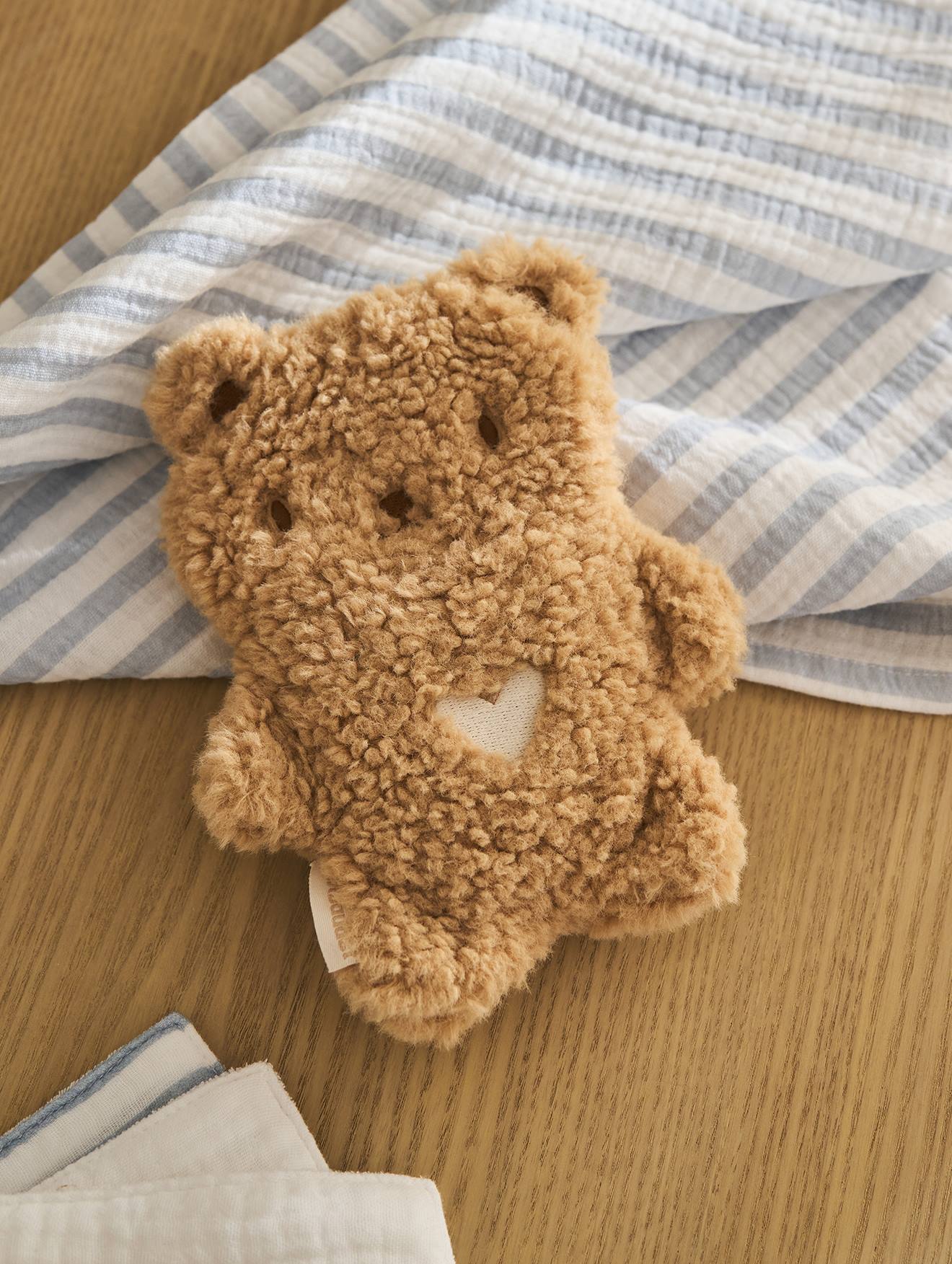 Vertbaudet Kühl- & Wärme-Stofftier Mit Herausnehmbarer Wärmepackung Braun Teddy Einheitsgröße