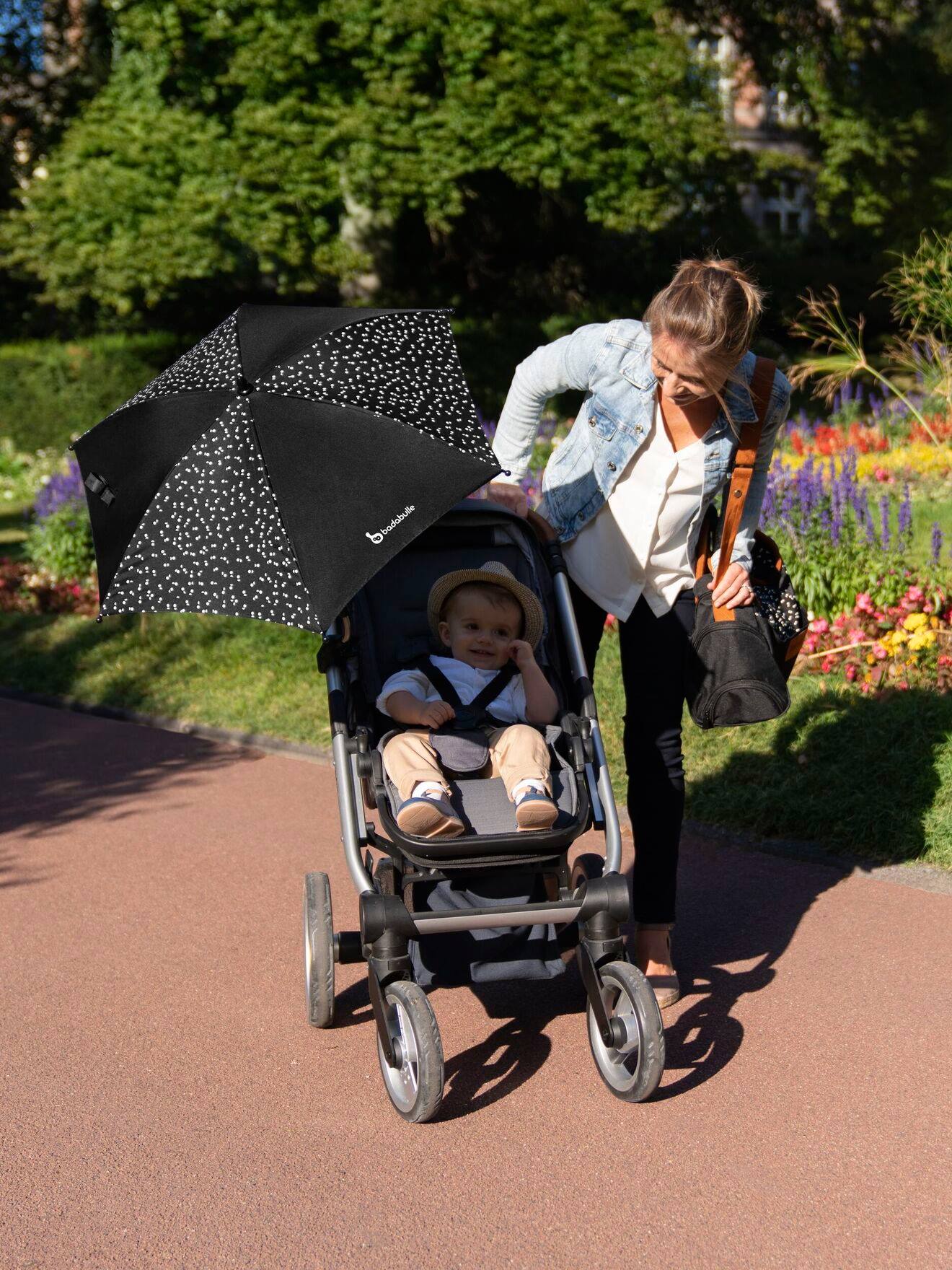 Thumbnail - Universeller Kinderwagen-Sonnenschirm BADABULLE