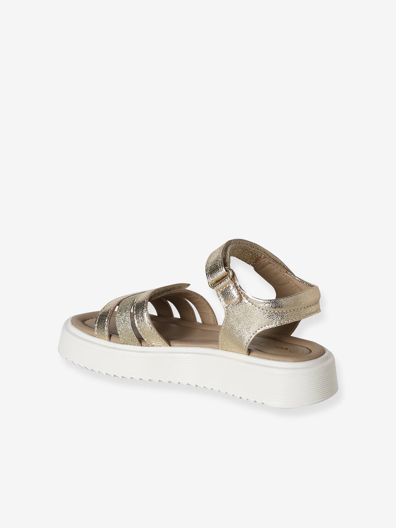 Thumbnail - Mädchen Sandalen aus Leder mit Klettverschluss