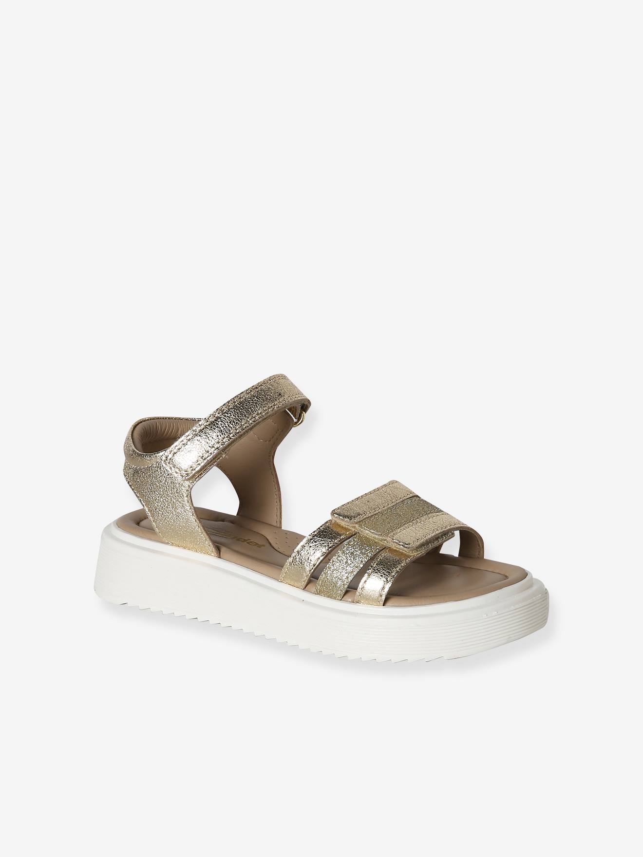 Mädchen Sandalen aus Leder mit Klettverschluss