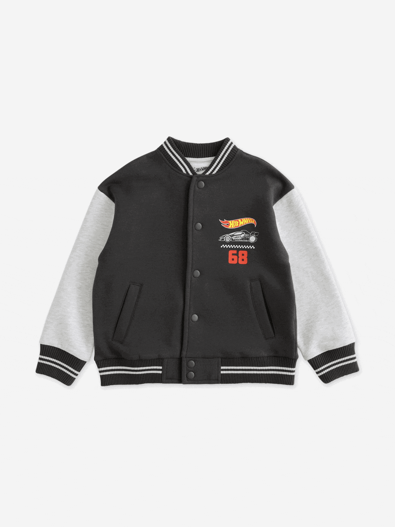 Kinder Bomberjacke College-Style HOT WHEELS grau Gr. 140