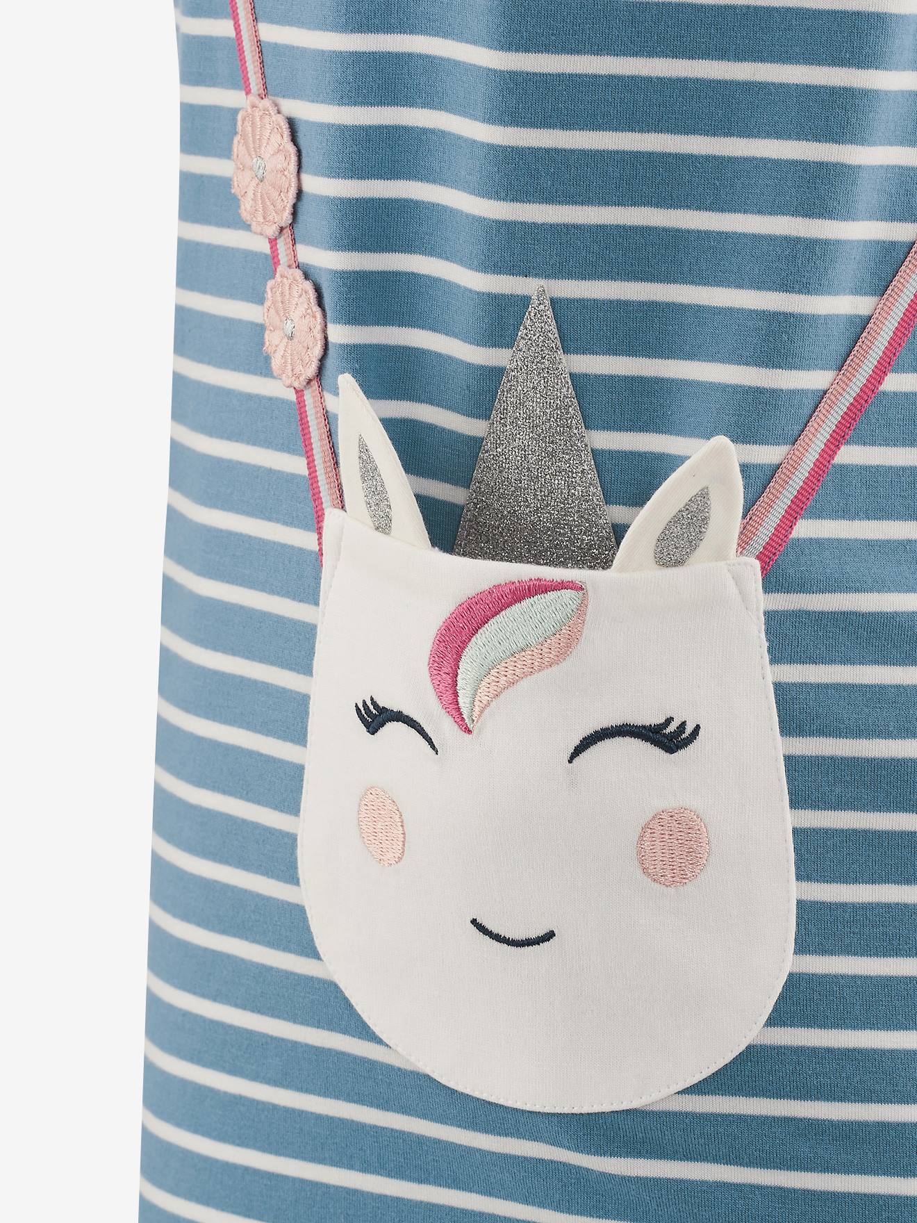 Thumbnail - Kleid mit Einhorn und Streifen Mädchen Happy Girls