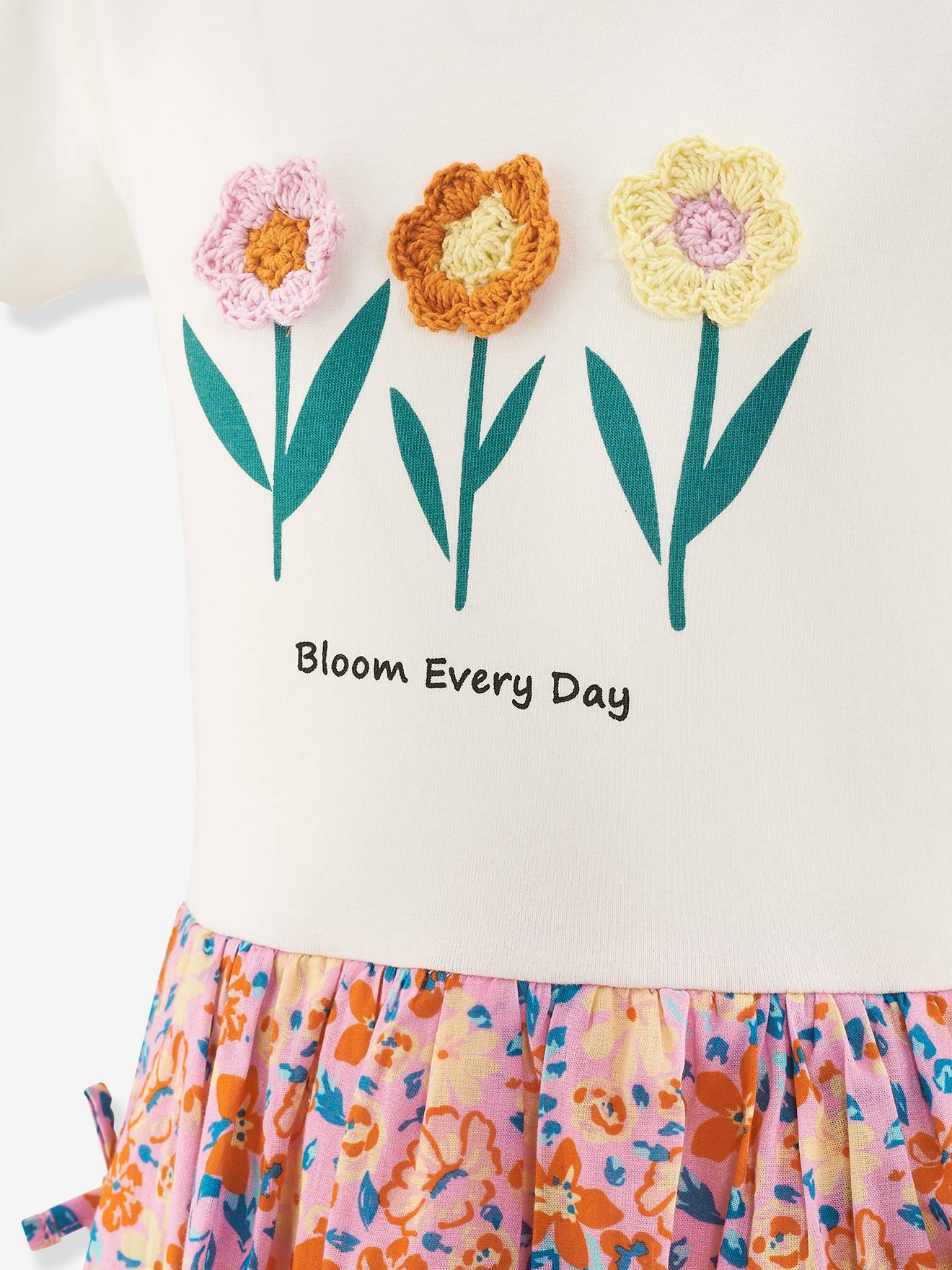 Thumbnail - Kleid mit Häkelblumen Mädchen Happy Girls