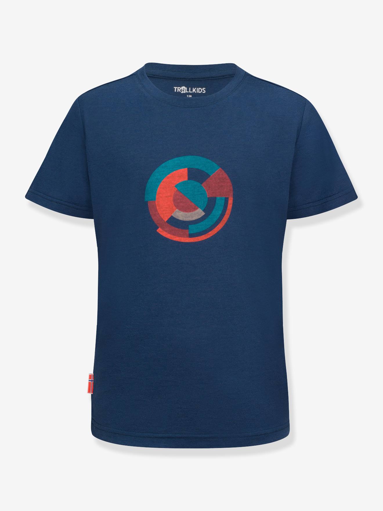 Funktionsshirt aus Wolle/Modal Kinder SANDEFJORD Outdoor TROLLKIDS nachtblau Gr. 176