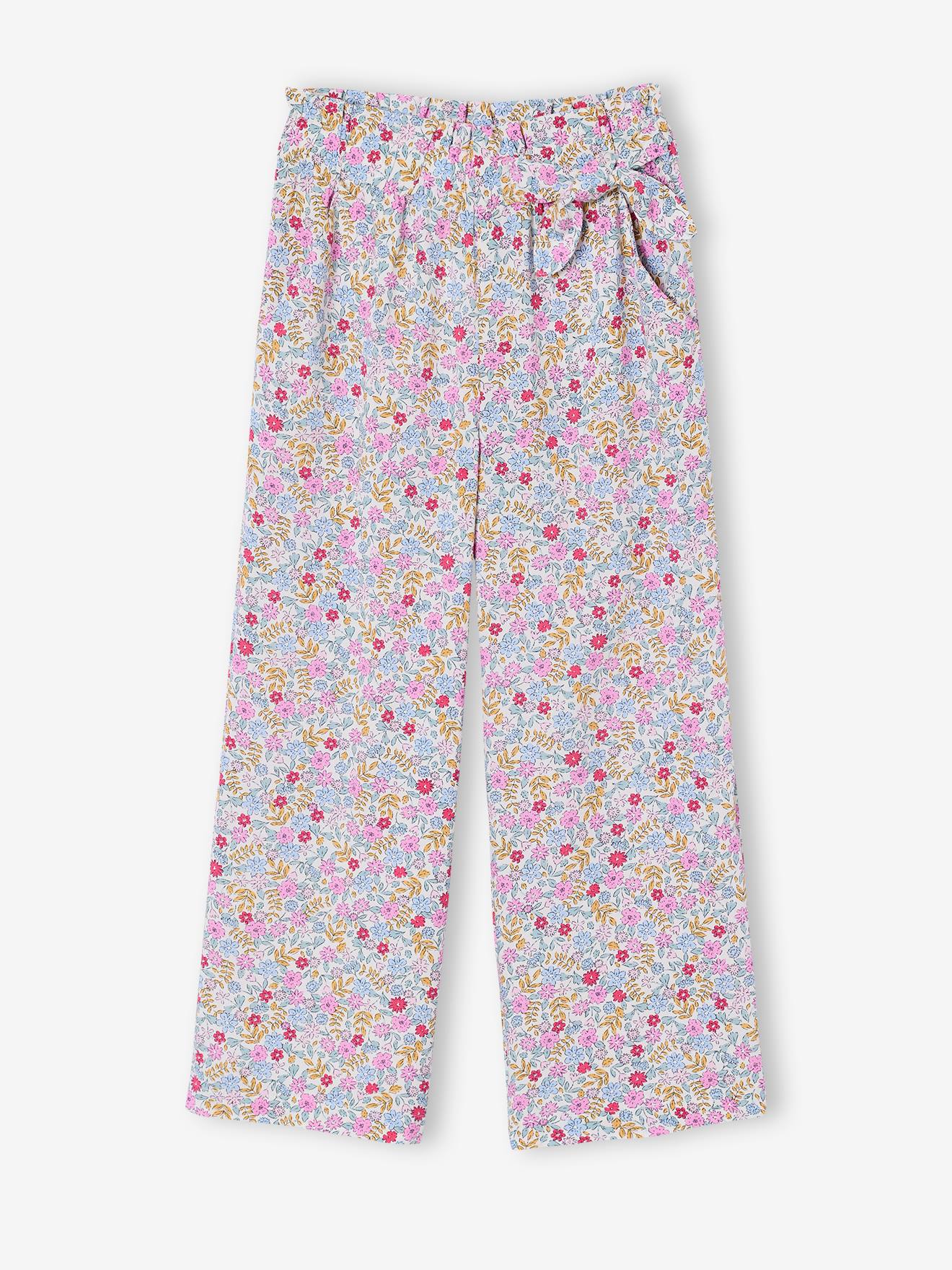 Vertbaudet Mädchen Paperbag-Hose Vanille 146/152