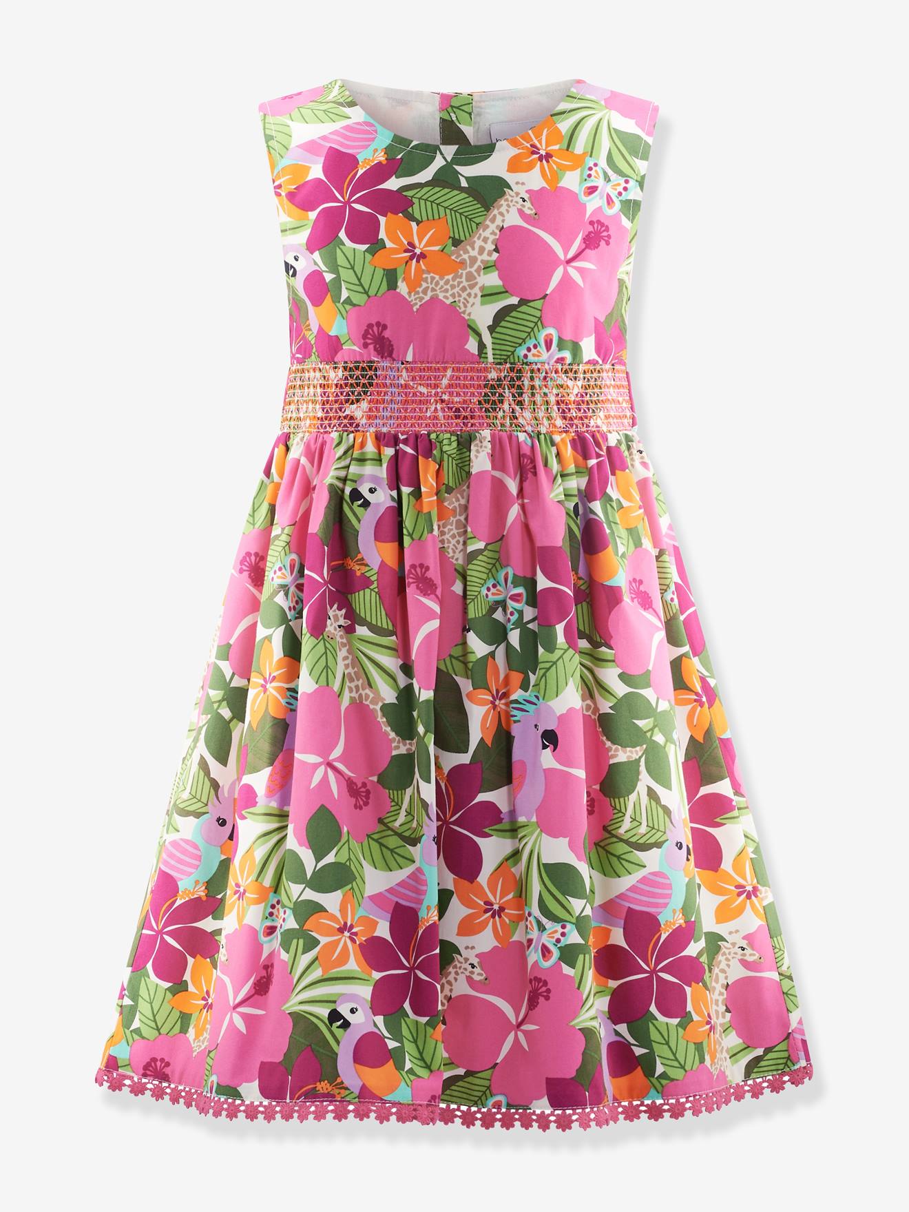 Kleid mit tropischen Blumen Mädchen Happy Girls Gr. 128