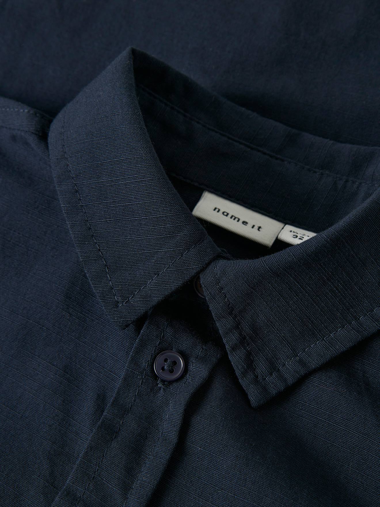 Thumbnail - Hemd Kurzarm Jungen einfarbig NAME IT