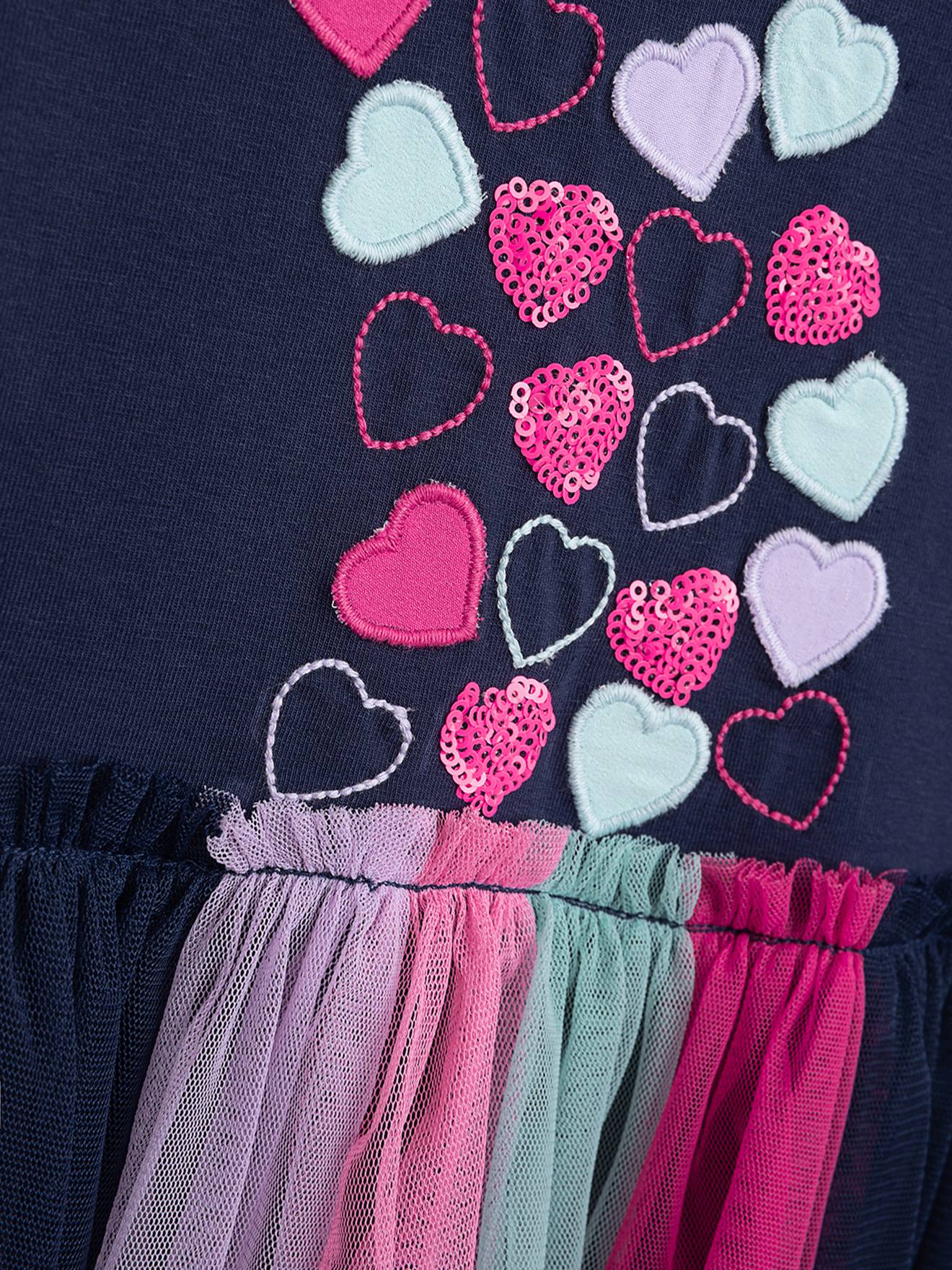 Thumbnail - Kleid mit Rüschenärmeln und Tüllrock Mädchen