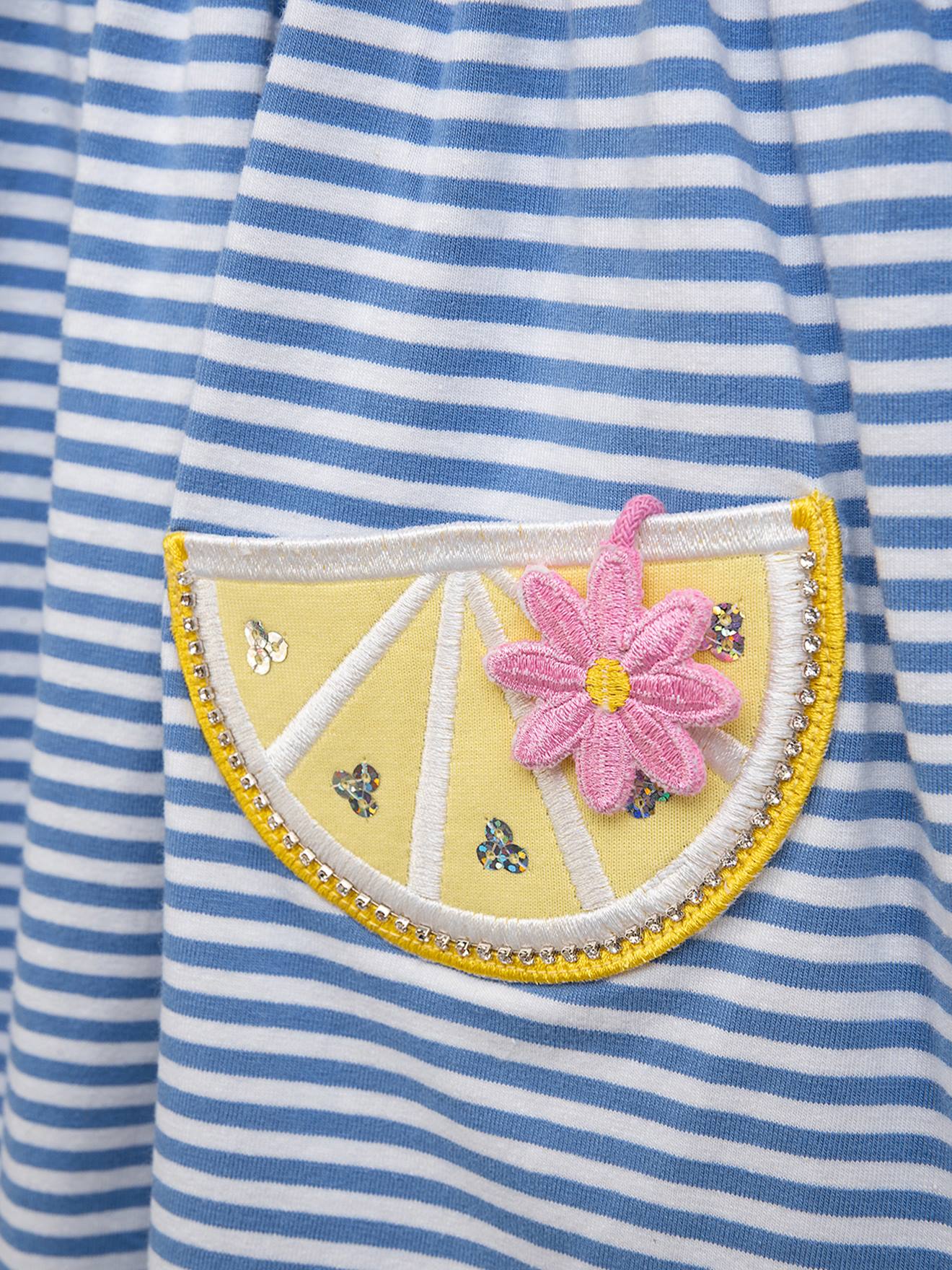 Thumbnail - Jerseykleid mit Zitronentaschen Mädchen DANAMADE