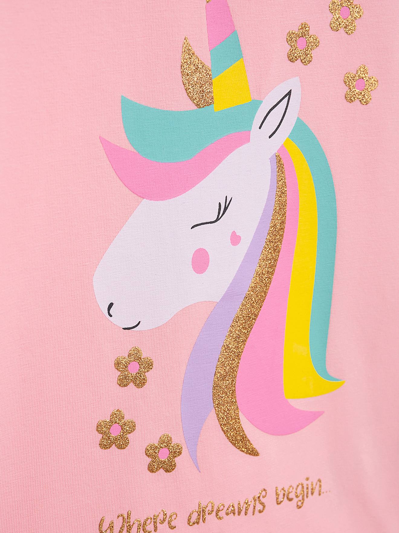 Thumbnail - Shirt mit Pailletten-Regenbogen Mädchen DANAMADE pudrig