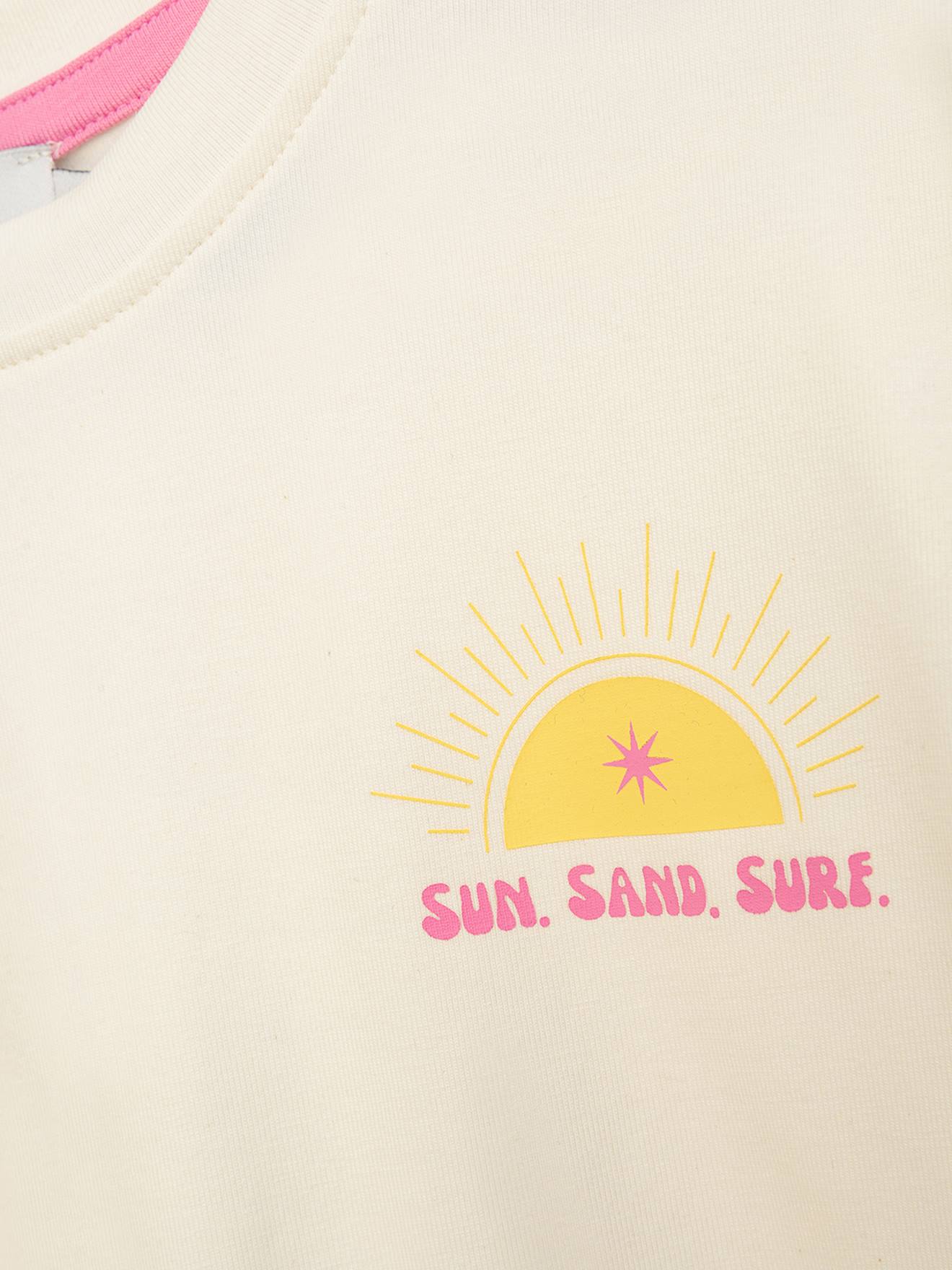 Thumbnail - T-Shirt mit Sommer-Print Mädchen DHANNI DANAMADE elfenbein