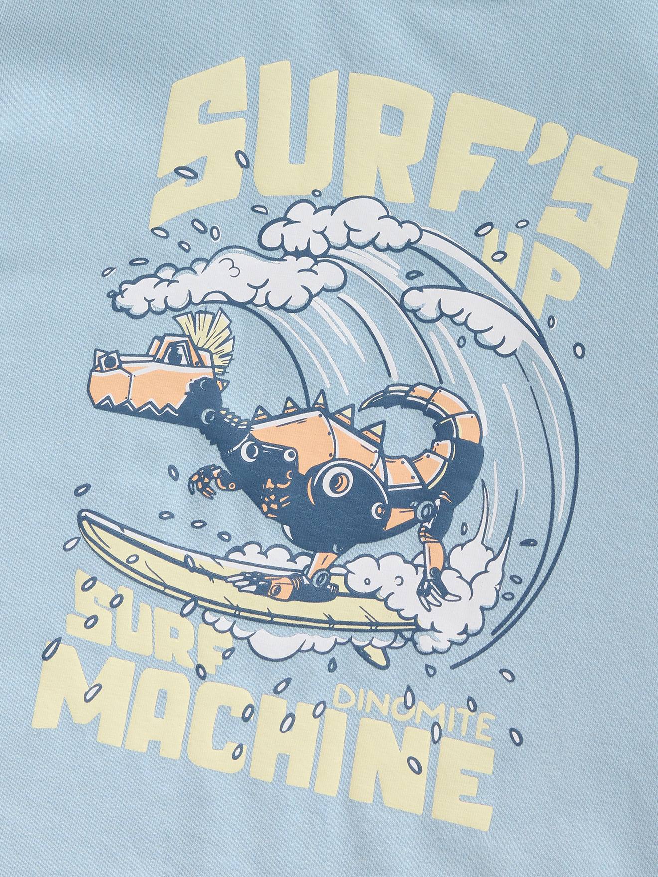 Thumbnail - T-Shirt Jungen weit mit Print NAME IT helles