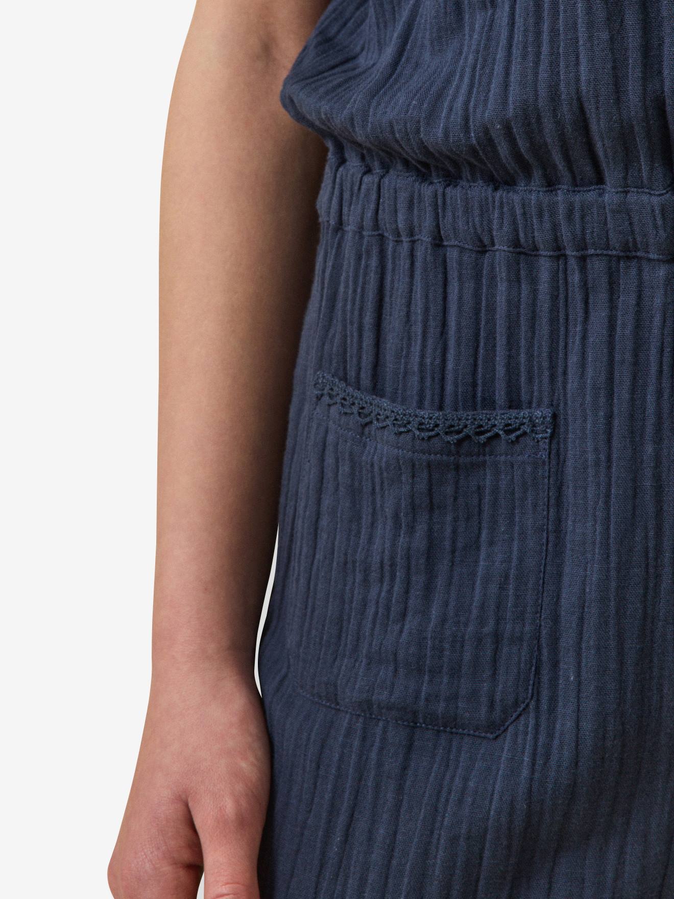 Thumbnail - Mädchen Jumpsuit aus Baumwoll-Musselin CYRILLUS