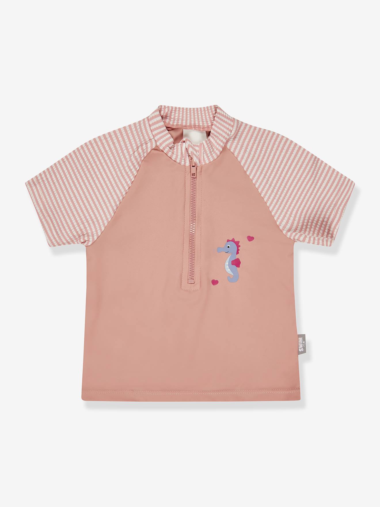 Baby Badeshirt kurzarm Seepferdchen & UV-Schutz STERNTALER pudrig rosa Gr. 74/80