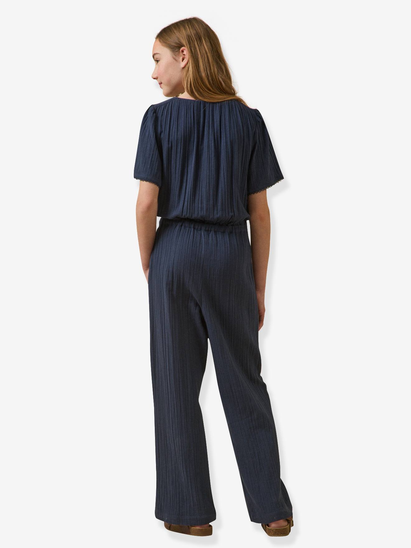 Thumbnail - Mädchen Jumpsuit aus Baumwoll-Musselin CYRILLUS