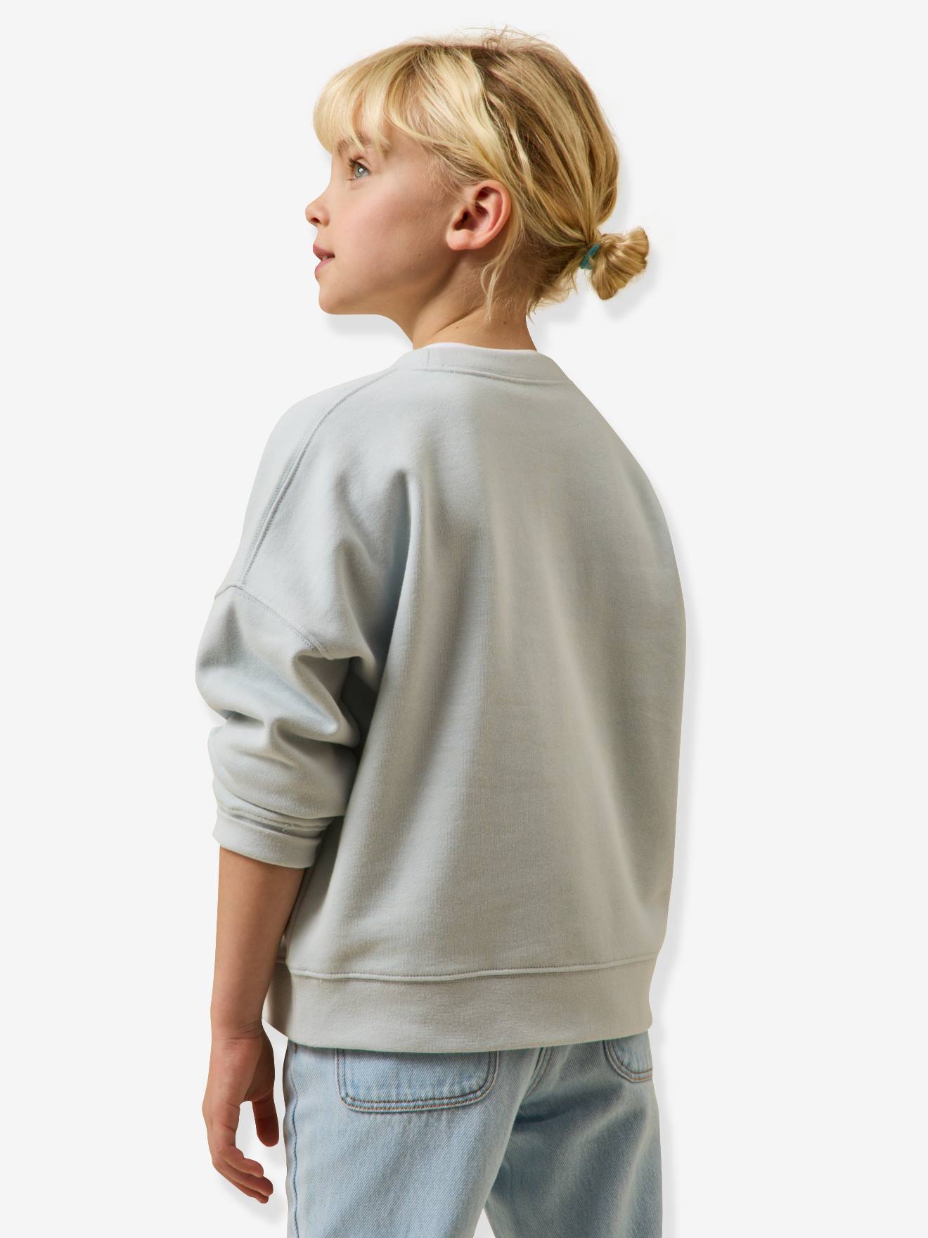 Thumbnail - Mädchen Sweatshirt mit "Amour"-Schriftzug CYRILLUS helles